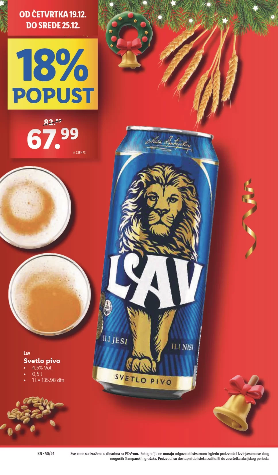 Lidl katalog PREHRANA 19-25.12.2024.