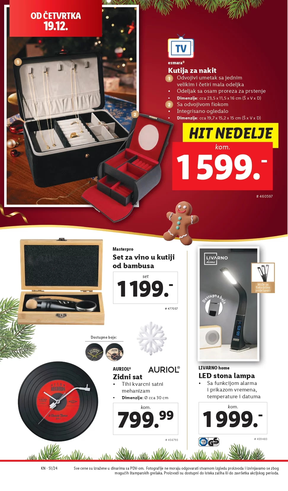 Lidl katalog NEPREHRANA 19-25.12.2024.