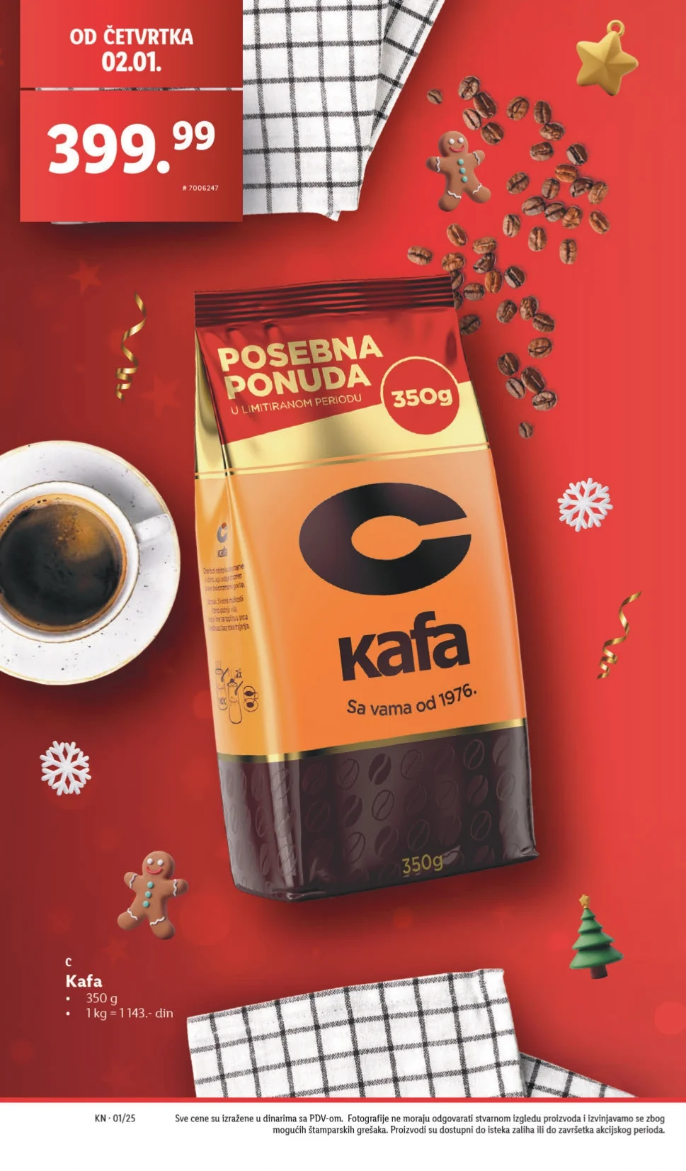 Lidl katalog PREHRANA 2-8.1.2025.