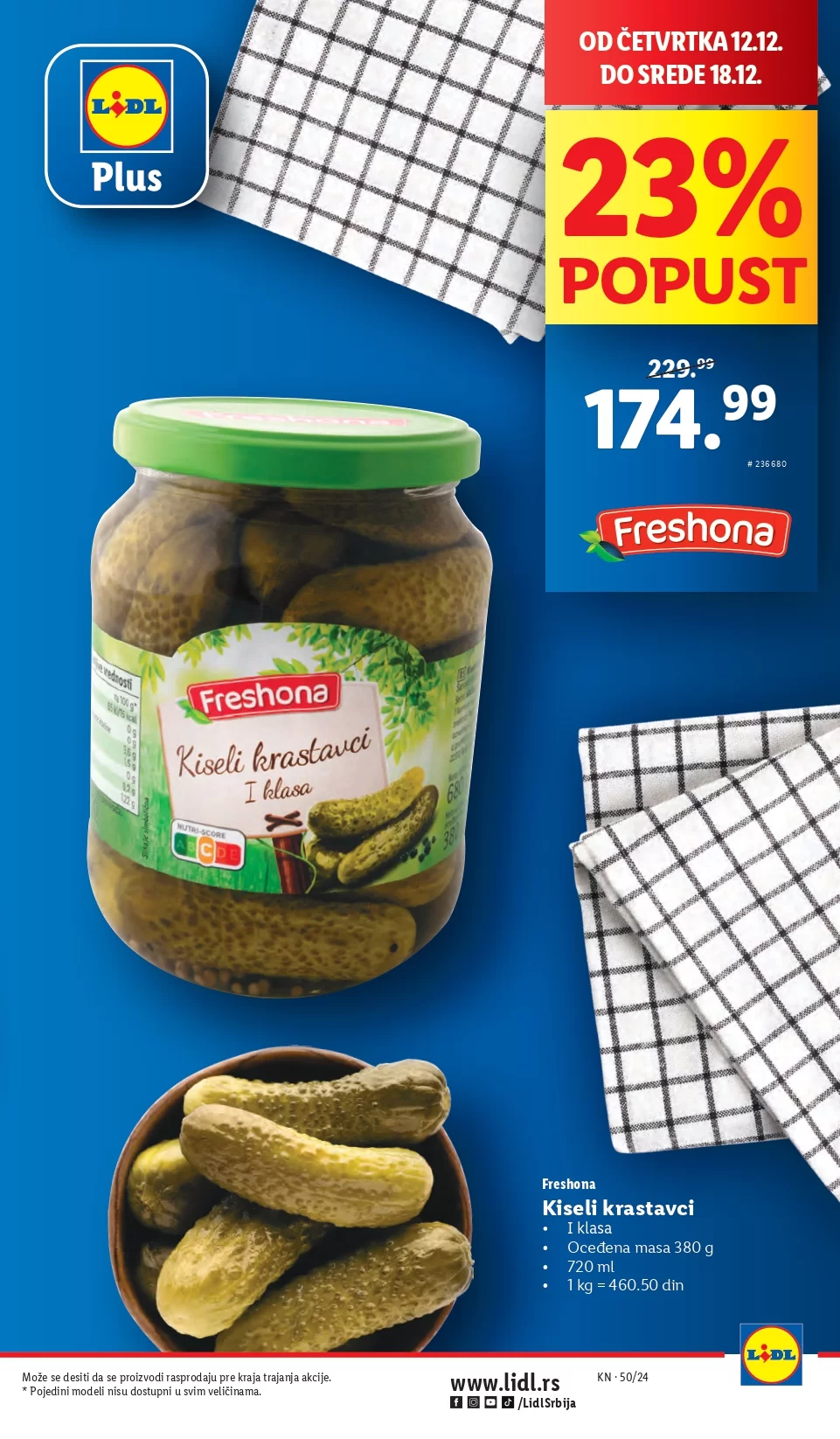 Lidl katalog PREHRANA 12-18.12.2024.