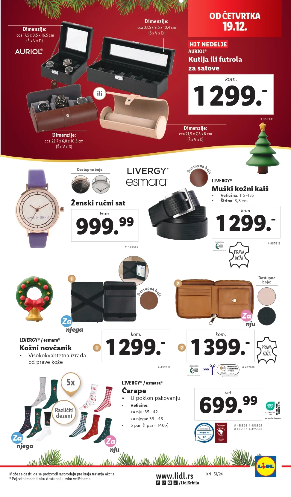 Lidl katalog NEPREHRANA 19-25.12.2024.
