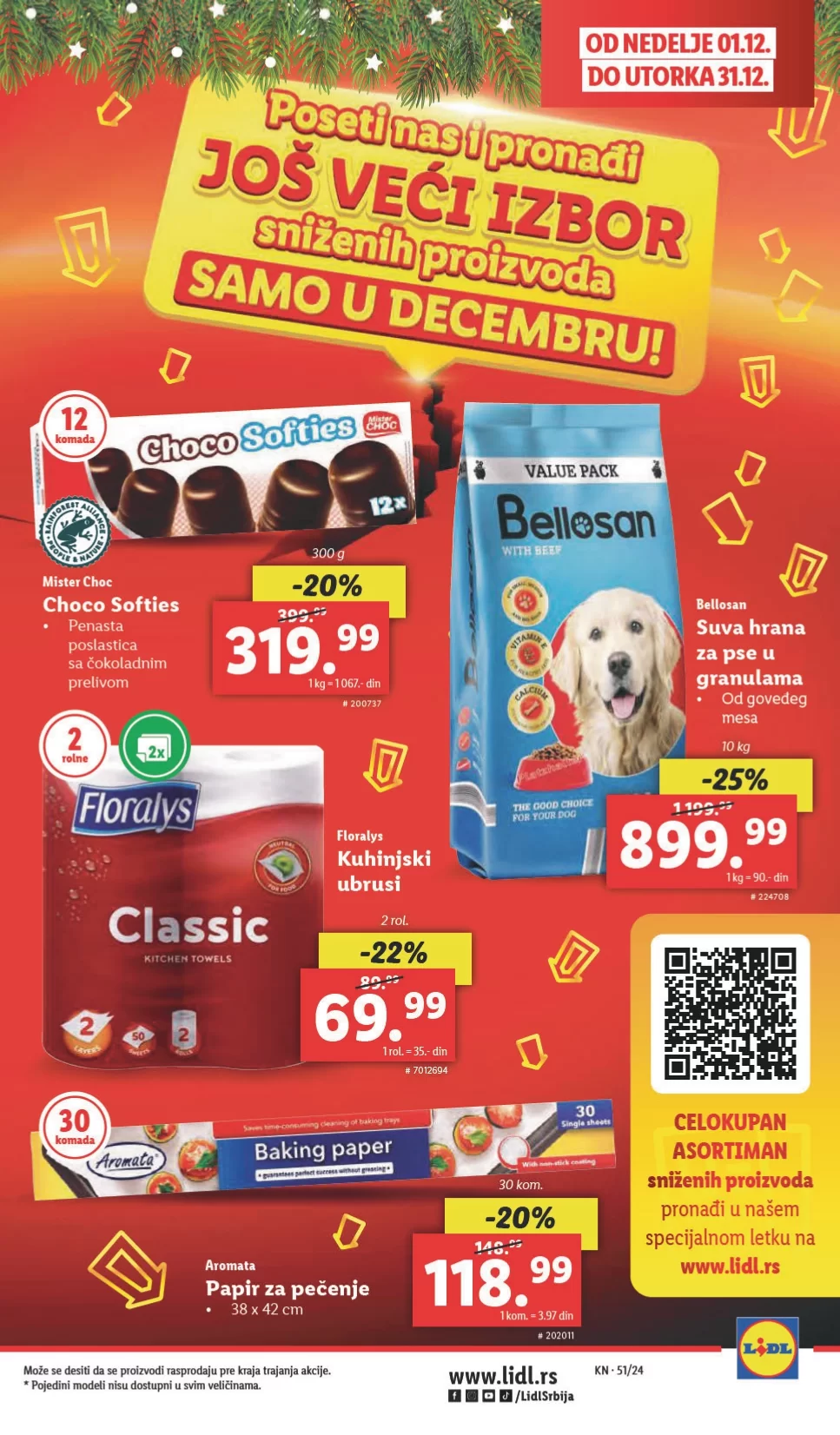 Lidl katalog PREHRANA 19-25.12.2024.