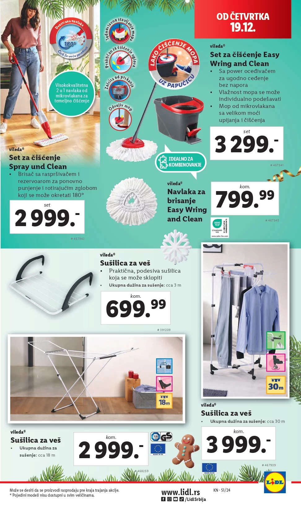 Lidl katalog NEPREHRANA 19-25.12.2024.
