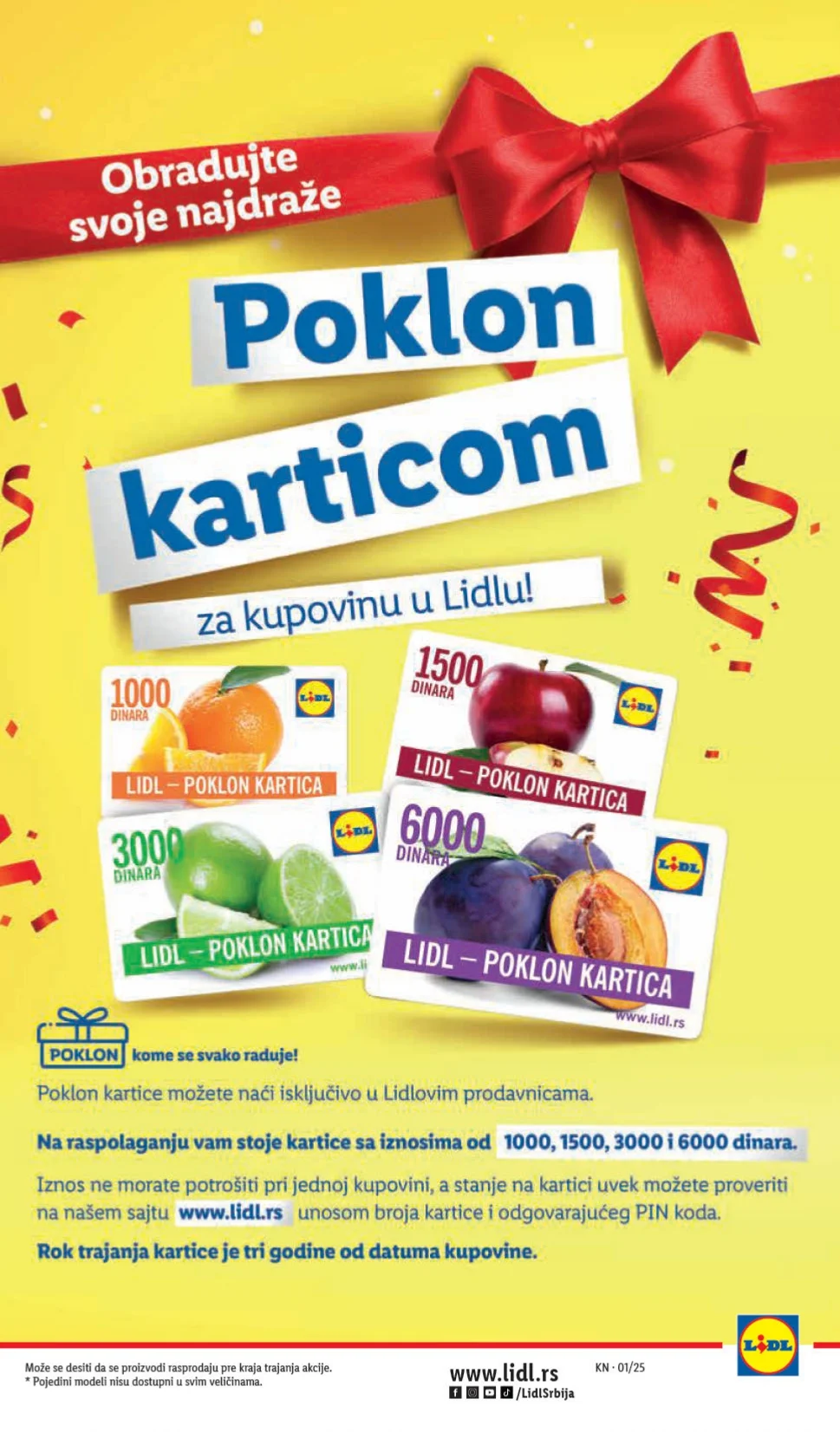 Lidl katalog PREHRANA 2-8.1.2025.