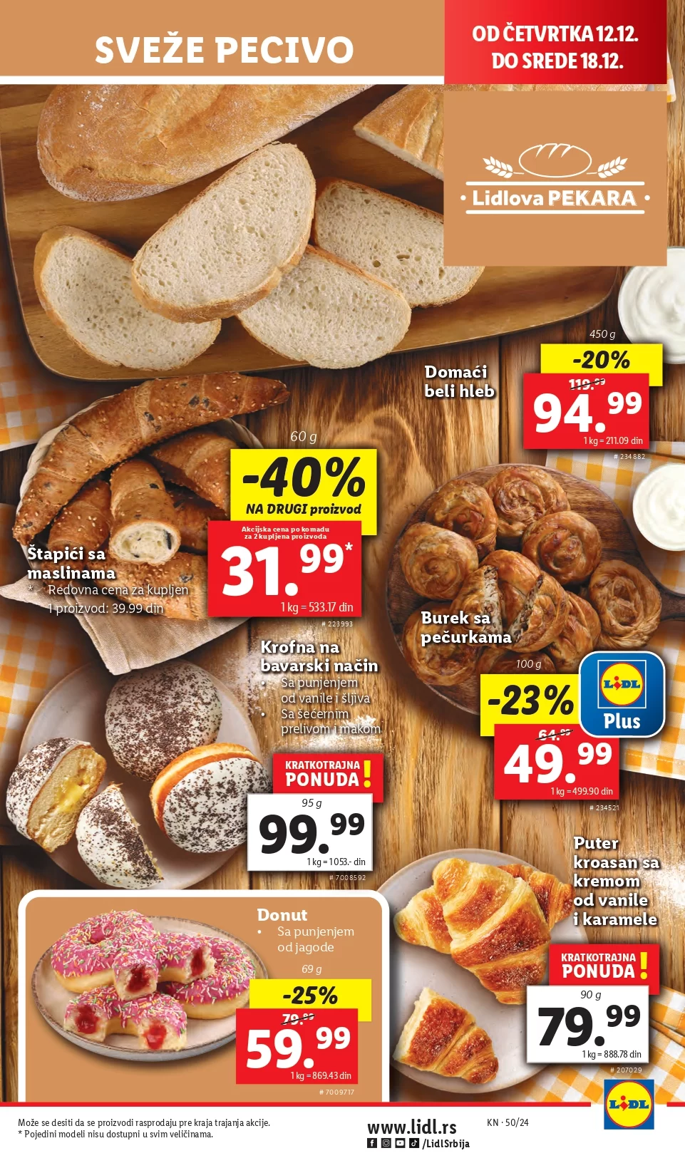 Lidl katalog PREHRANA 12-18.12.2024.