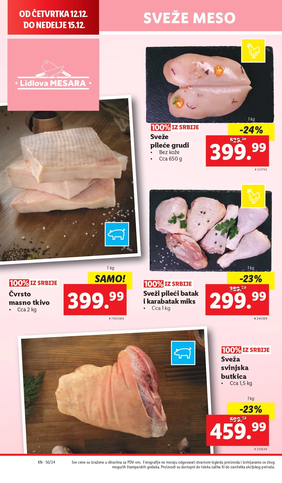 Lidl katalog PREHRANA 12-18.12.2024.
