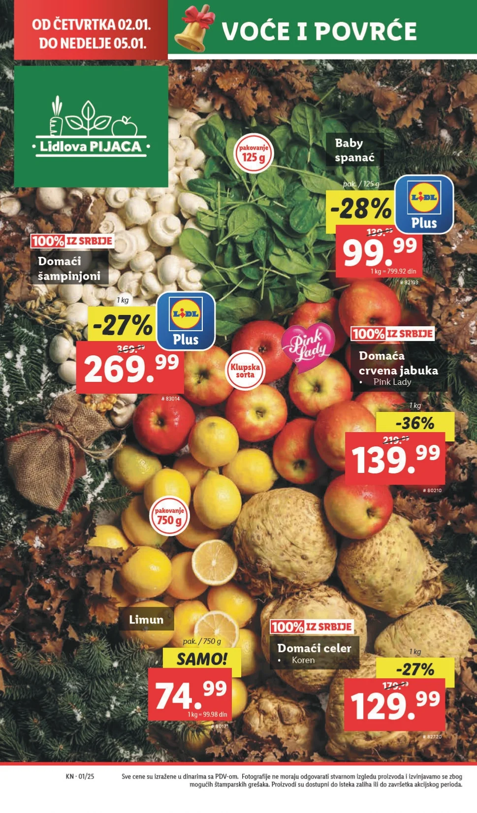 Lidl katalog PREHRANA 2-8.1.2025.