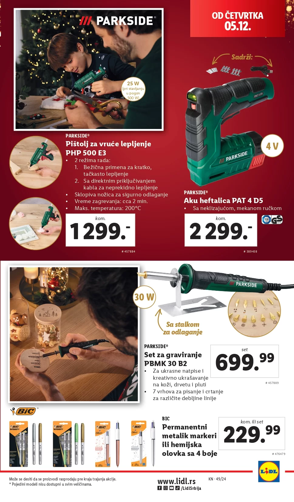 Lidl katalog NEPREHRANA 5-11.12.2024.