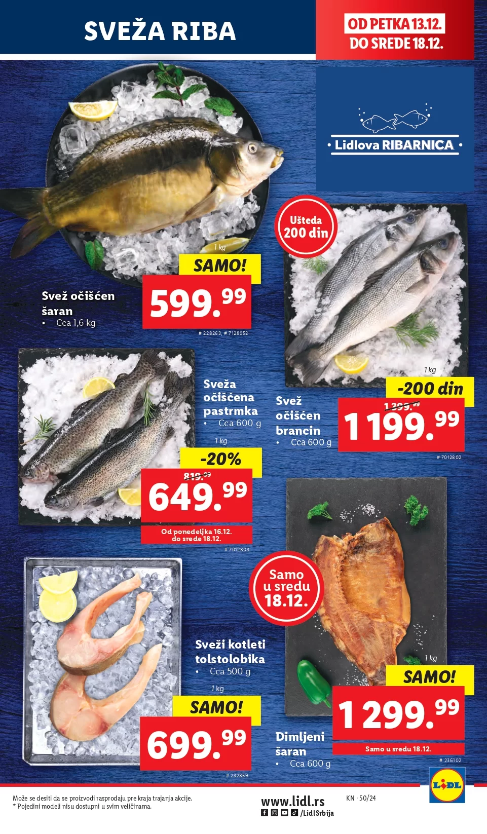 Lidl katalog PREHRANA 12-18.12.2024.
