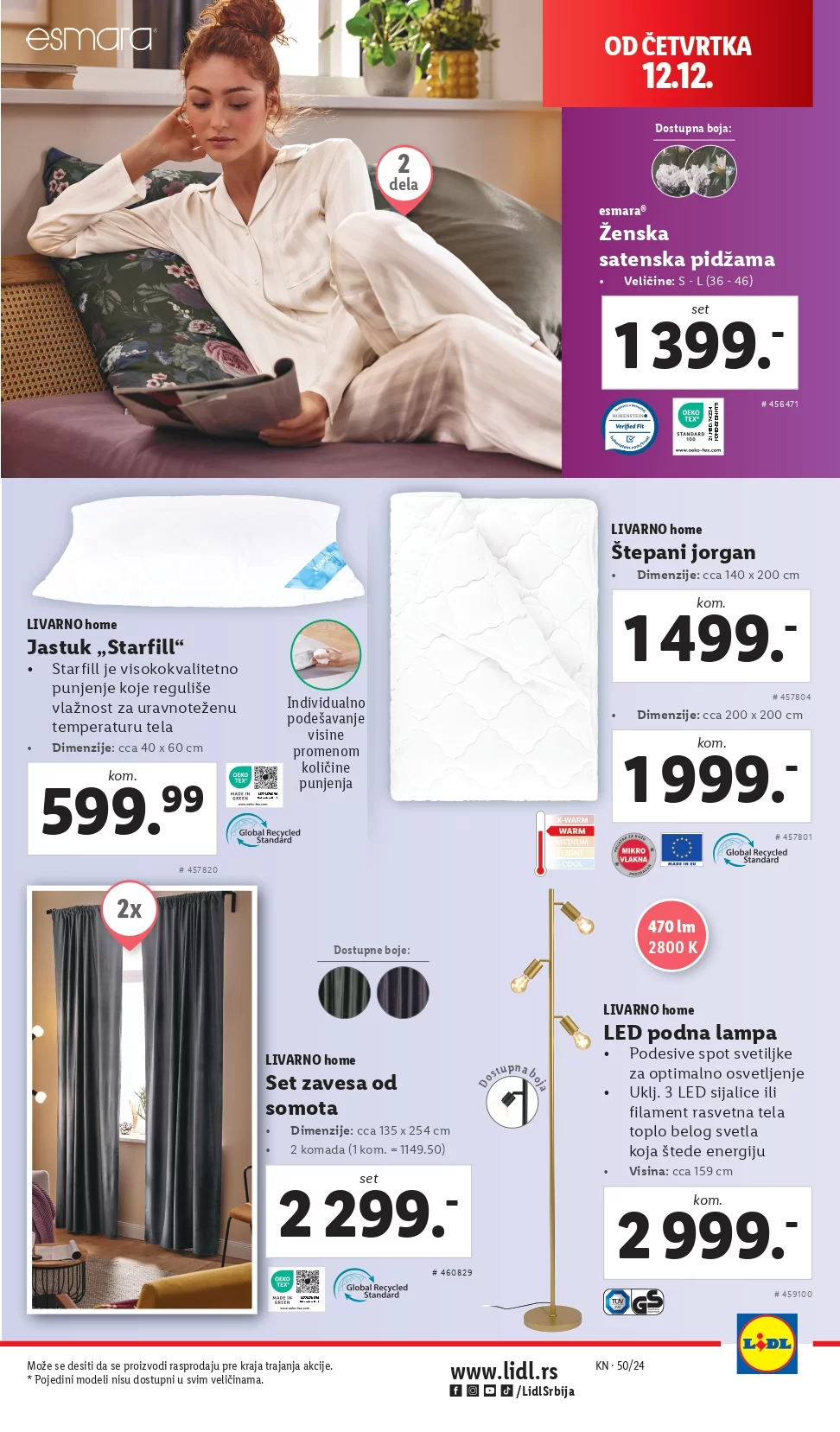 Lidl katalog NEPREHRANA 12-18.12.2024.