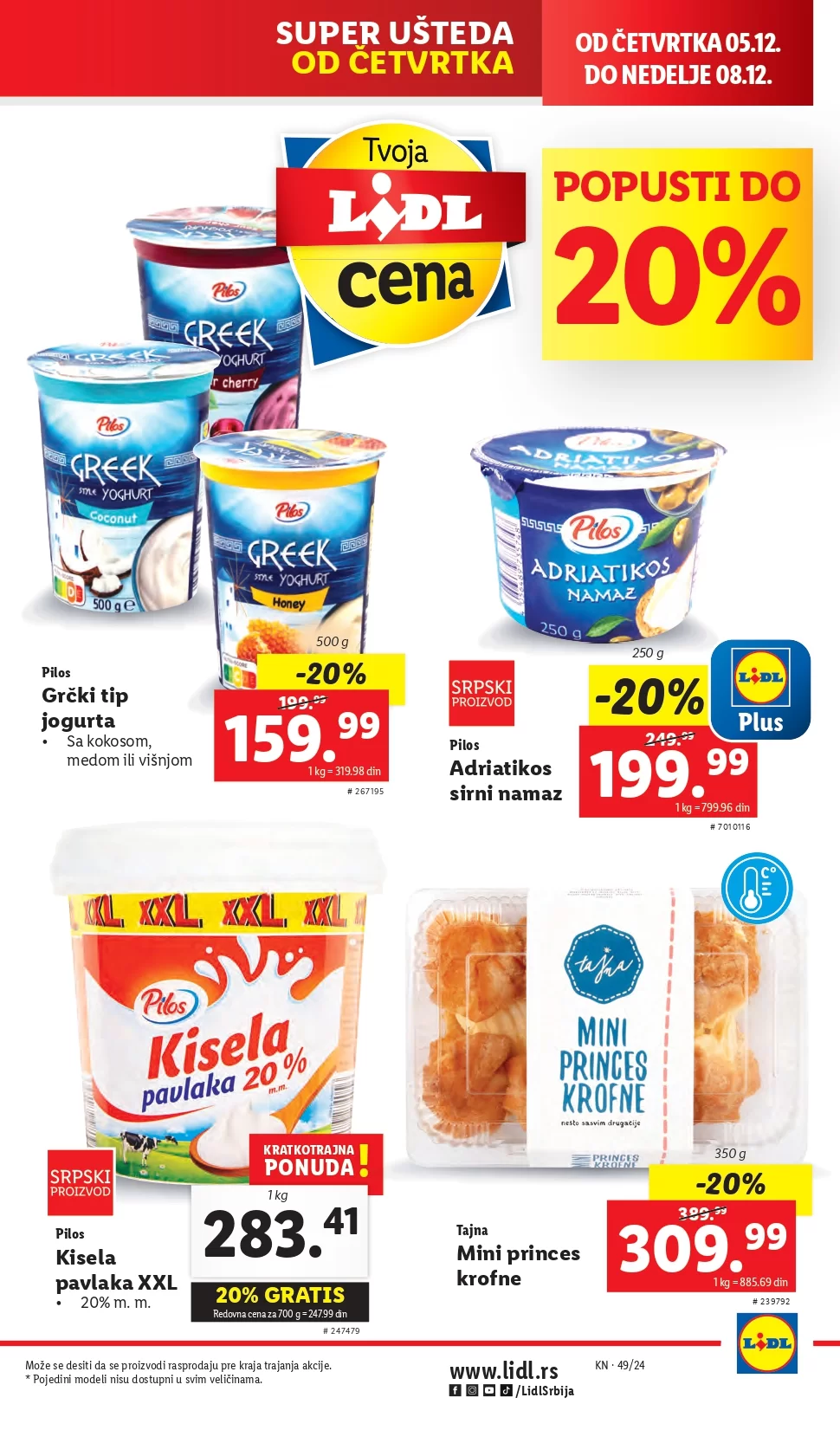 Lidl katalog PREHRANA 5-11.12.2024.
