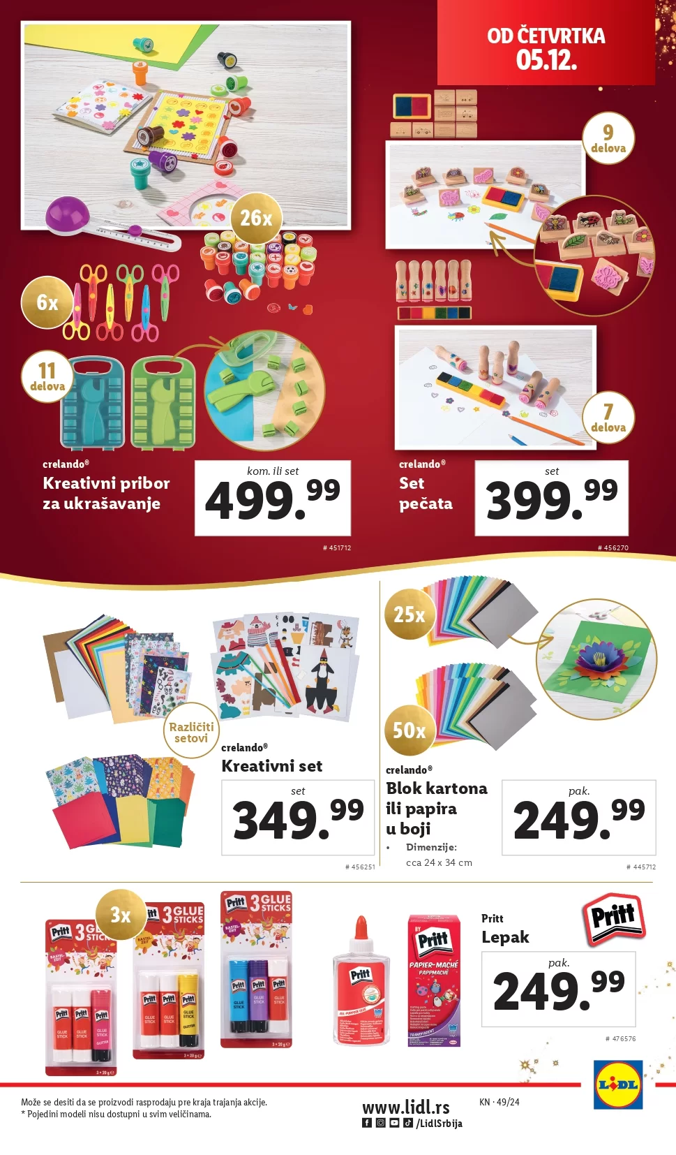 Lidl katalog NEPREHRANA 5-11.12.2024.