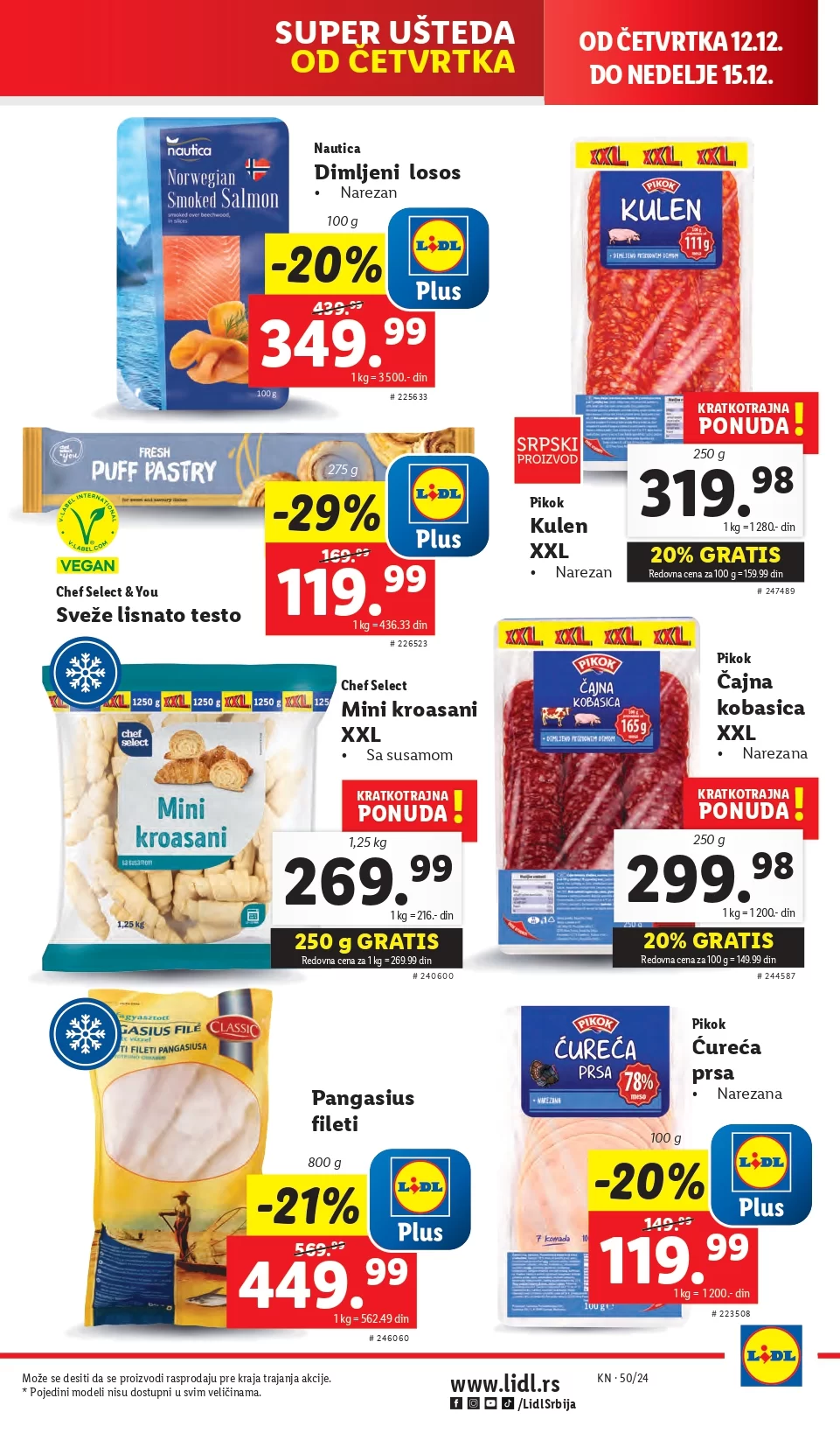 Lidl katalog PREHRANA 12-18.12.2024.