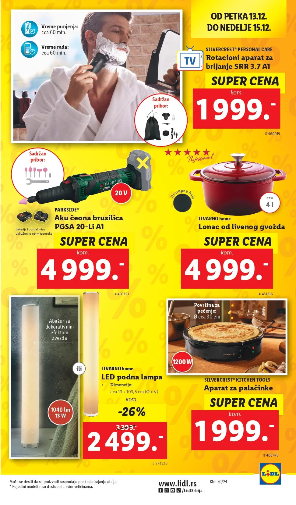Lidl katalog NEPREHRANA 12-18.12.2024.