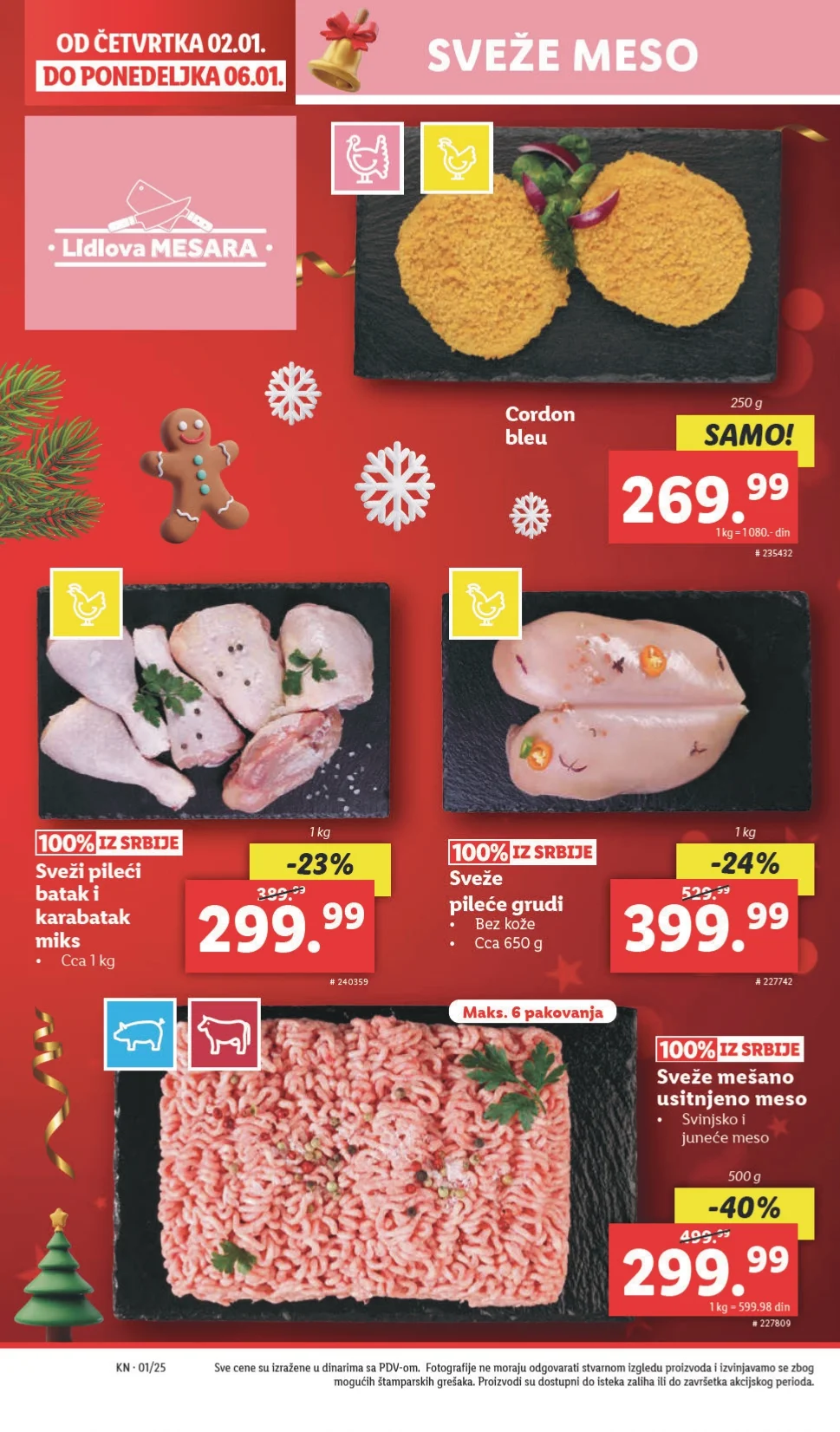 Lidl katalog PREHRANA 2-8.1.2025.