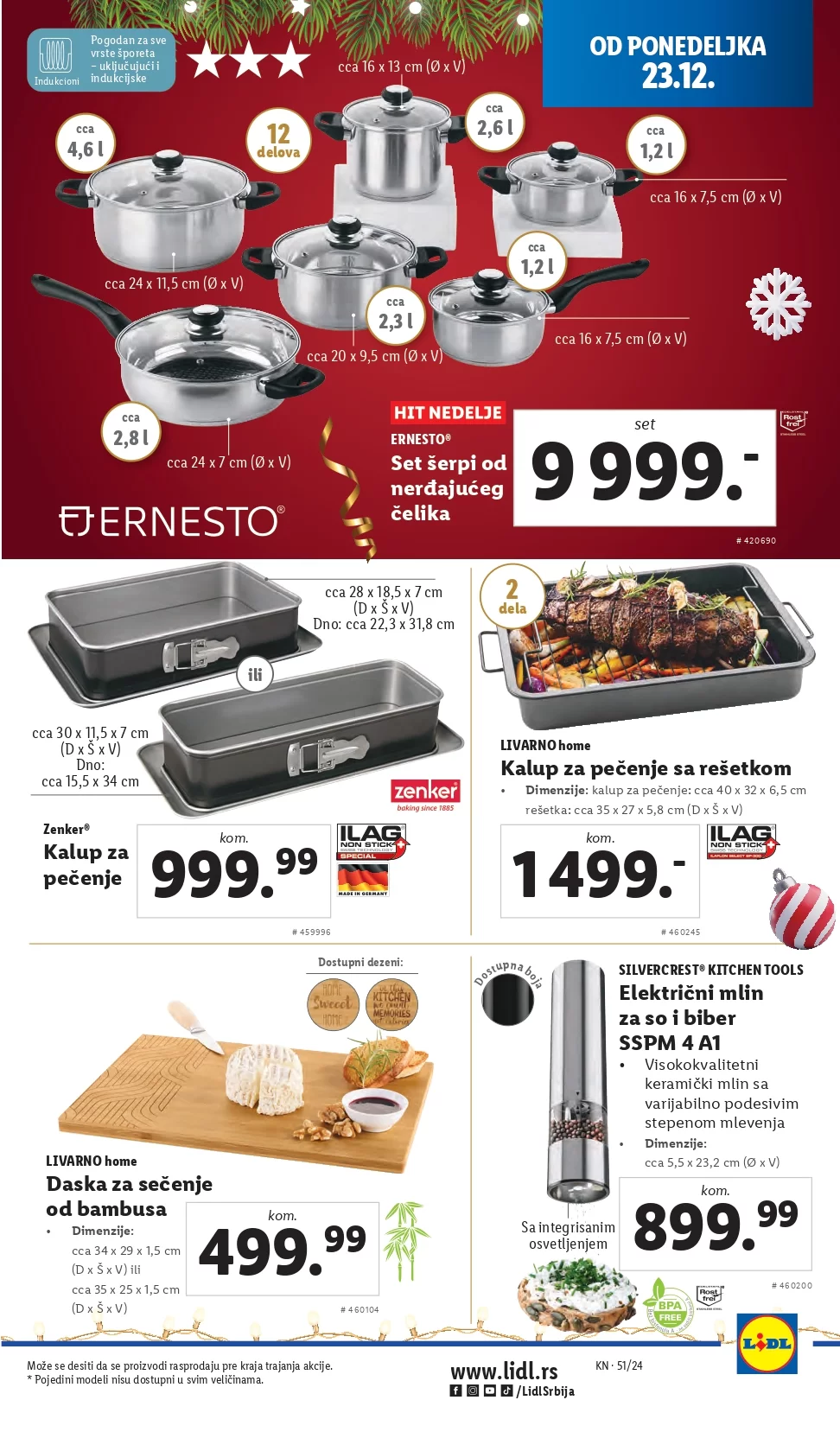 Lidl katalog NEPREHRANA 19-25.12.2024.