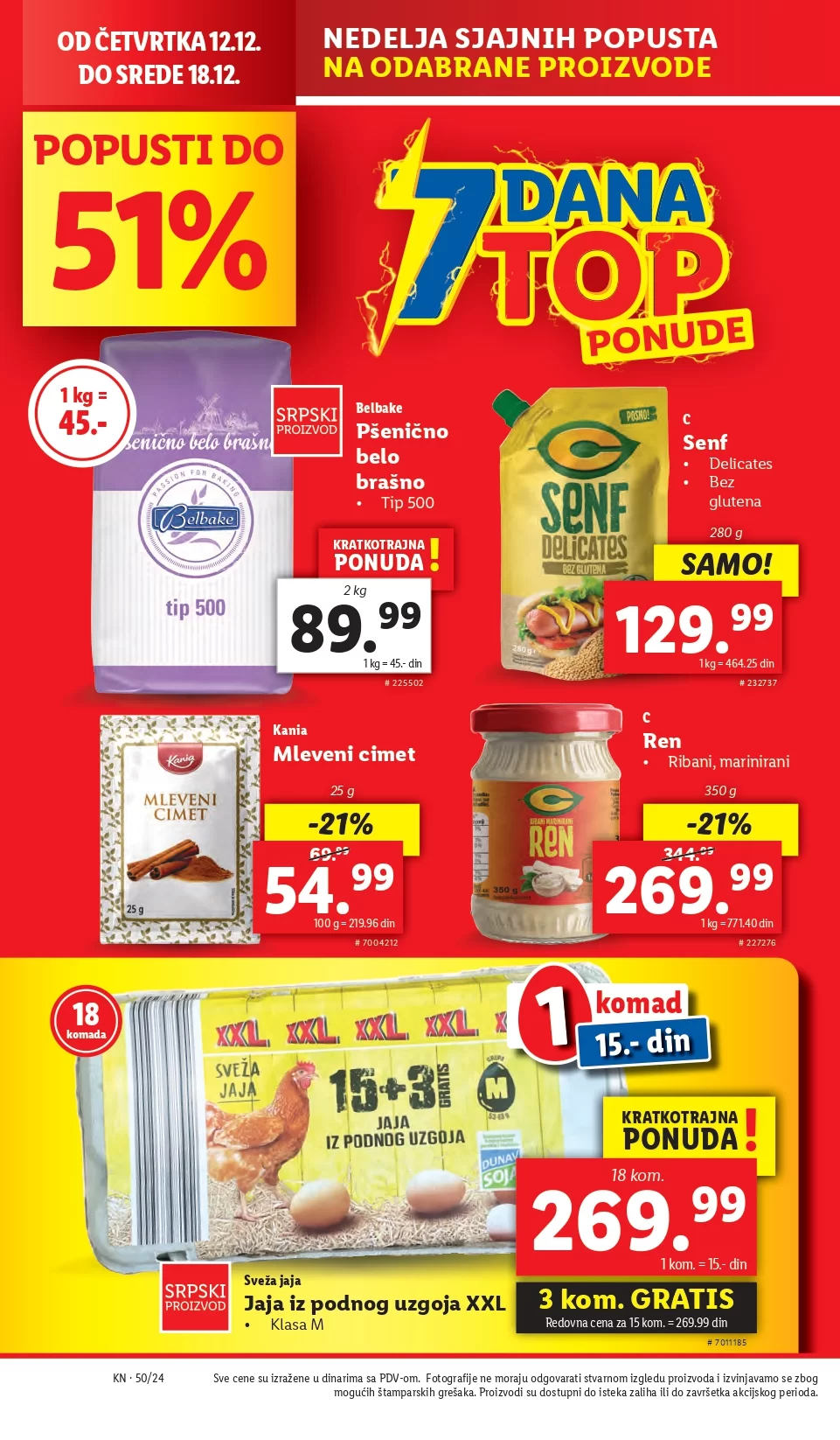 Lidl katalog PREHRANA 12-18.12.2024.
