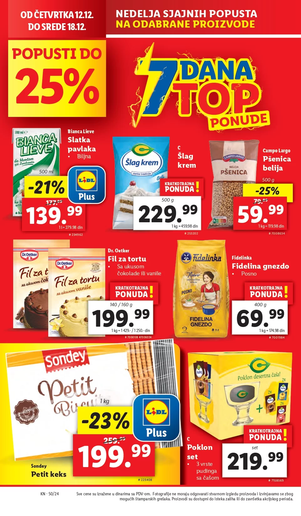 Lidl katalog PREHRANA 12-18.12.2024.