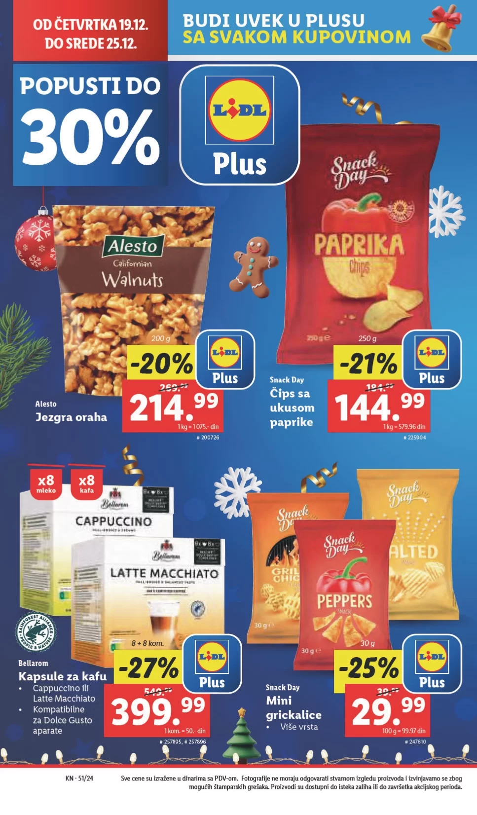 Lidl katalog PREHRANA 19-25.12.2024.