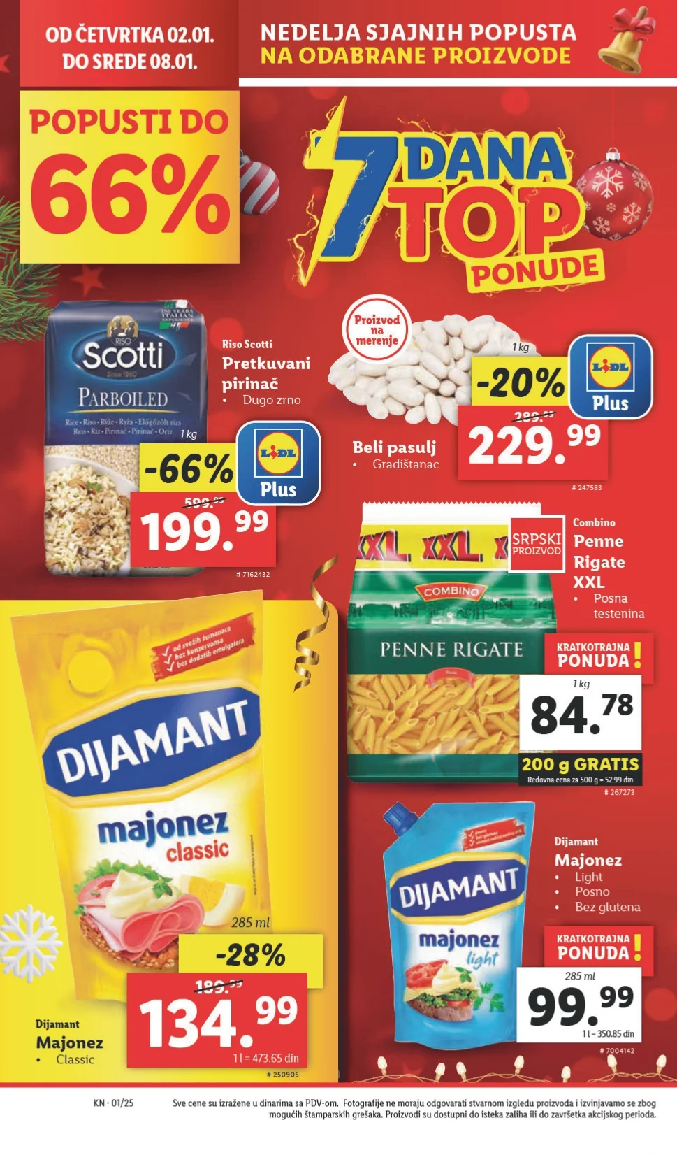 Lidl katalog PREHRANA 2-8.1.2025.