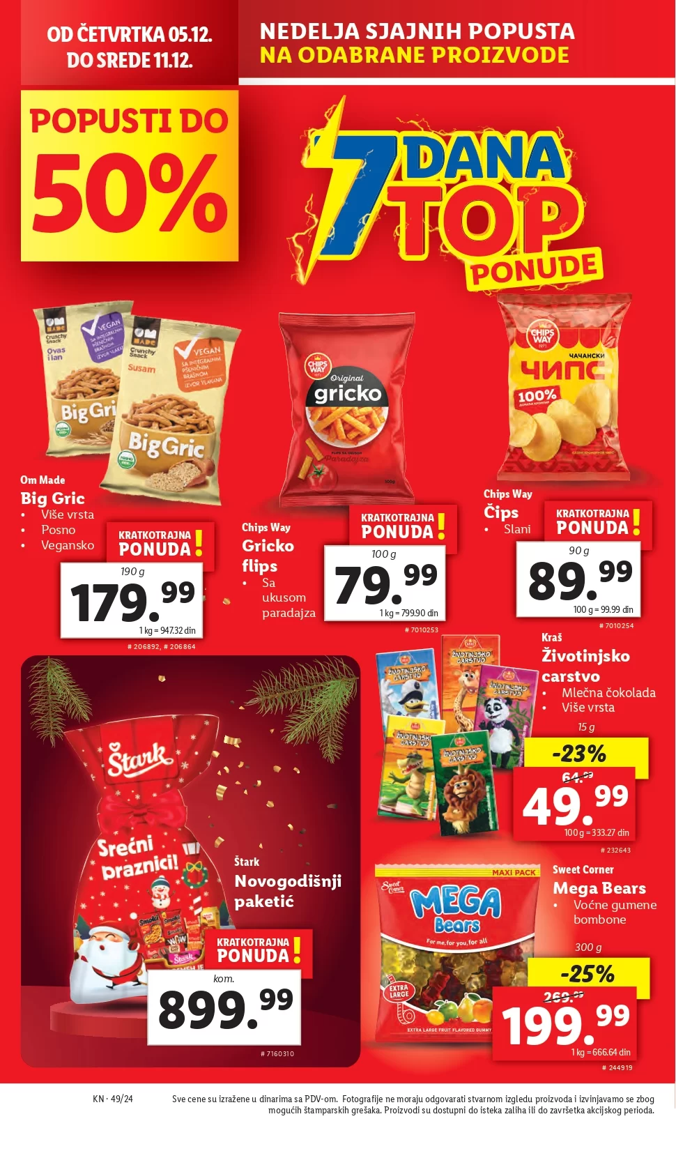 Lidl katalog PREHRANA 5-11.12.2024.