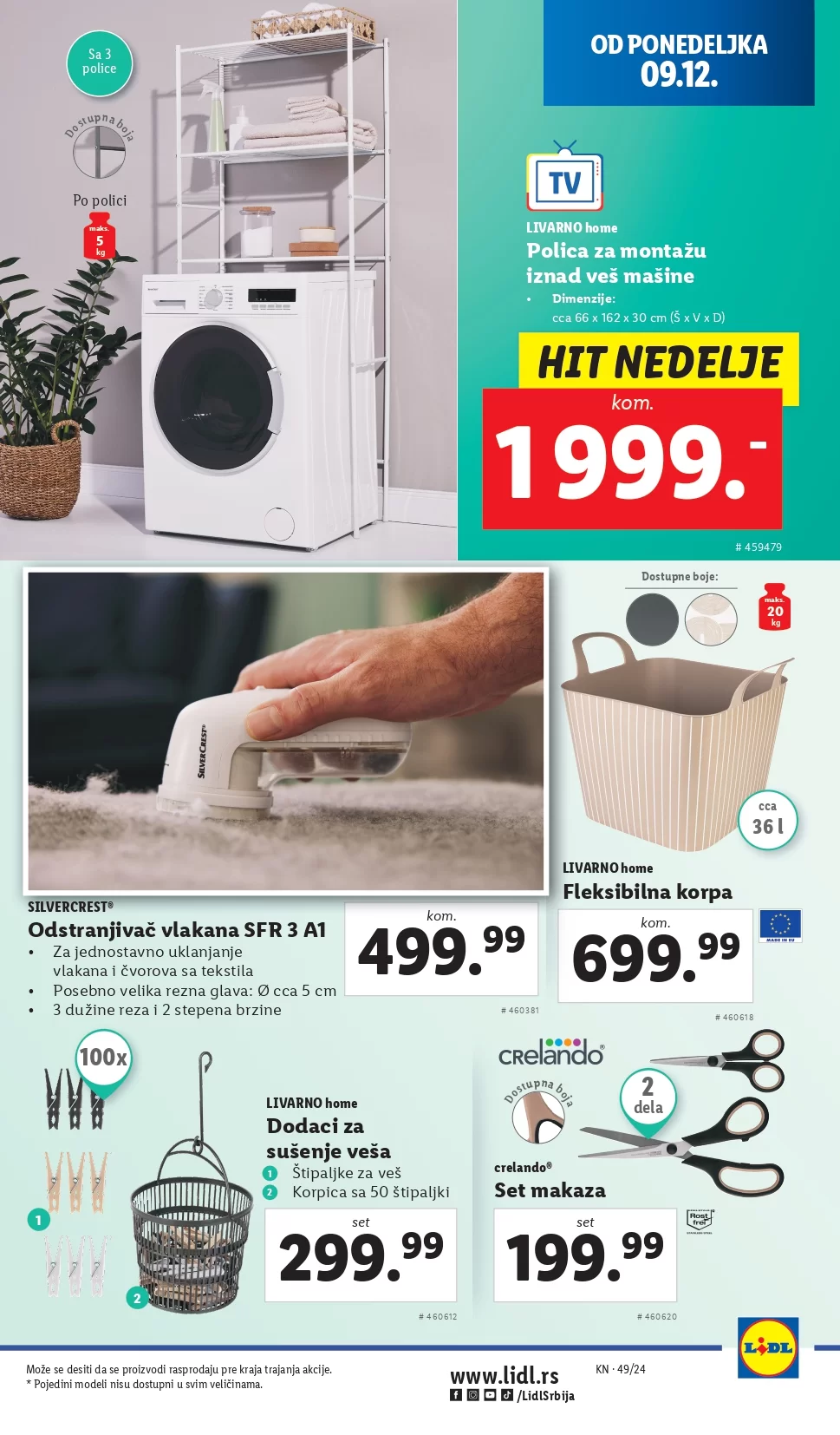 Lidl katalog NEPREHRANA 5-11.12.2024.