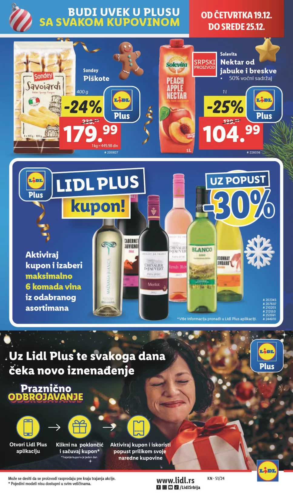 Lidl katalog PREHRANA 19-25.12.2024.