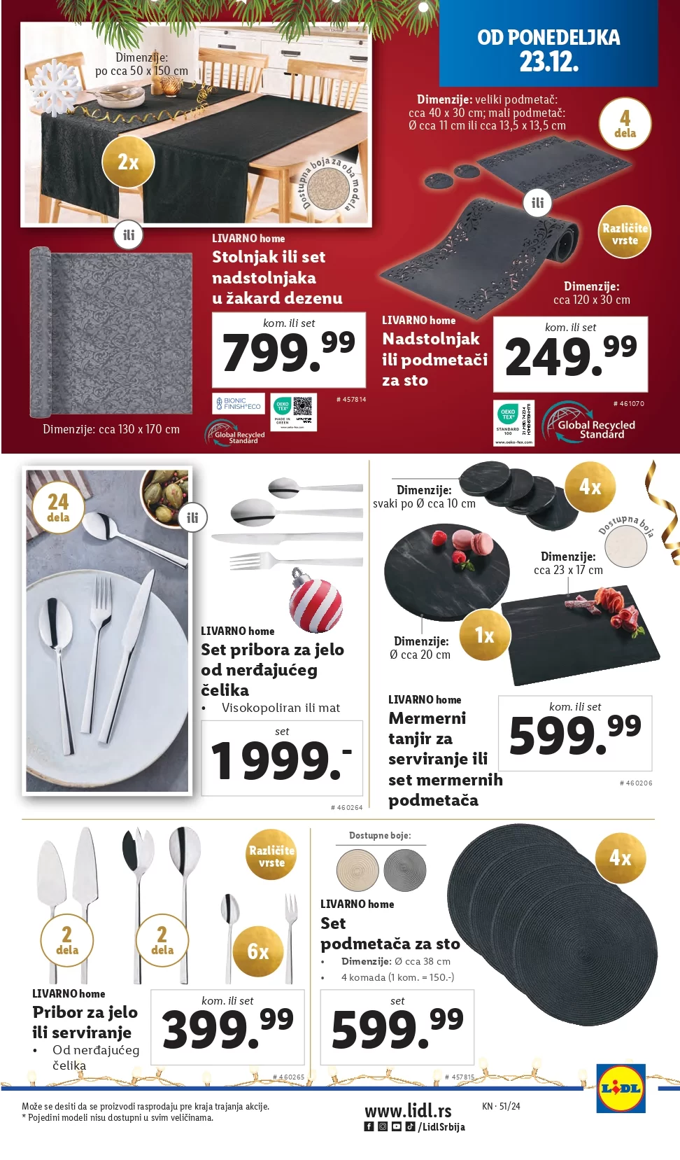 Lidl katalog NEPREHRANA 19-25.12.2024.