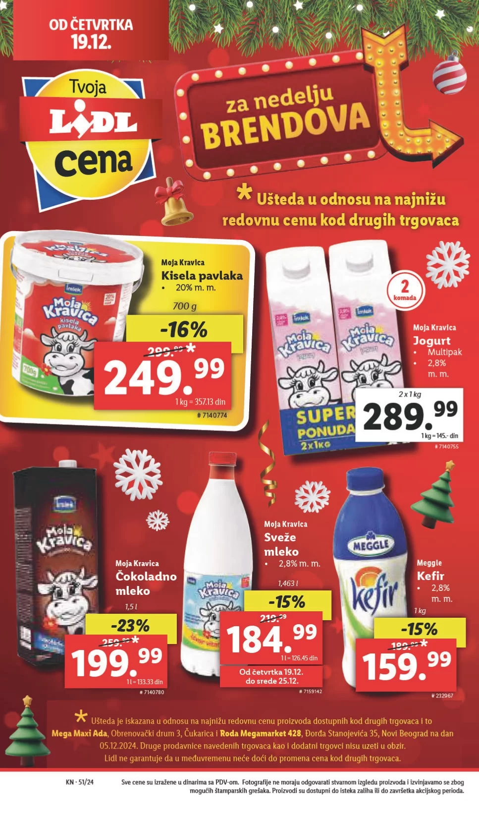 Lidl katalog PREHRANA 19-25.12.2024.