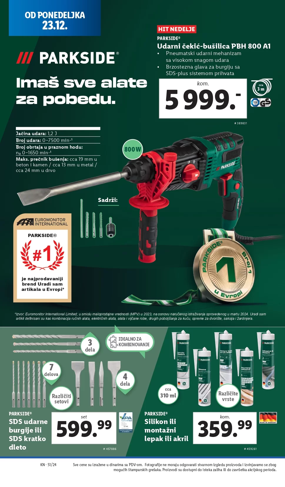 Lidl katalog NEPREHRANA 19-25.12.2024.