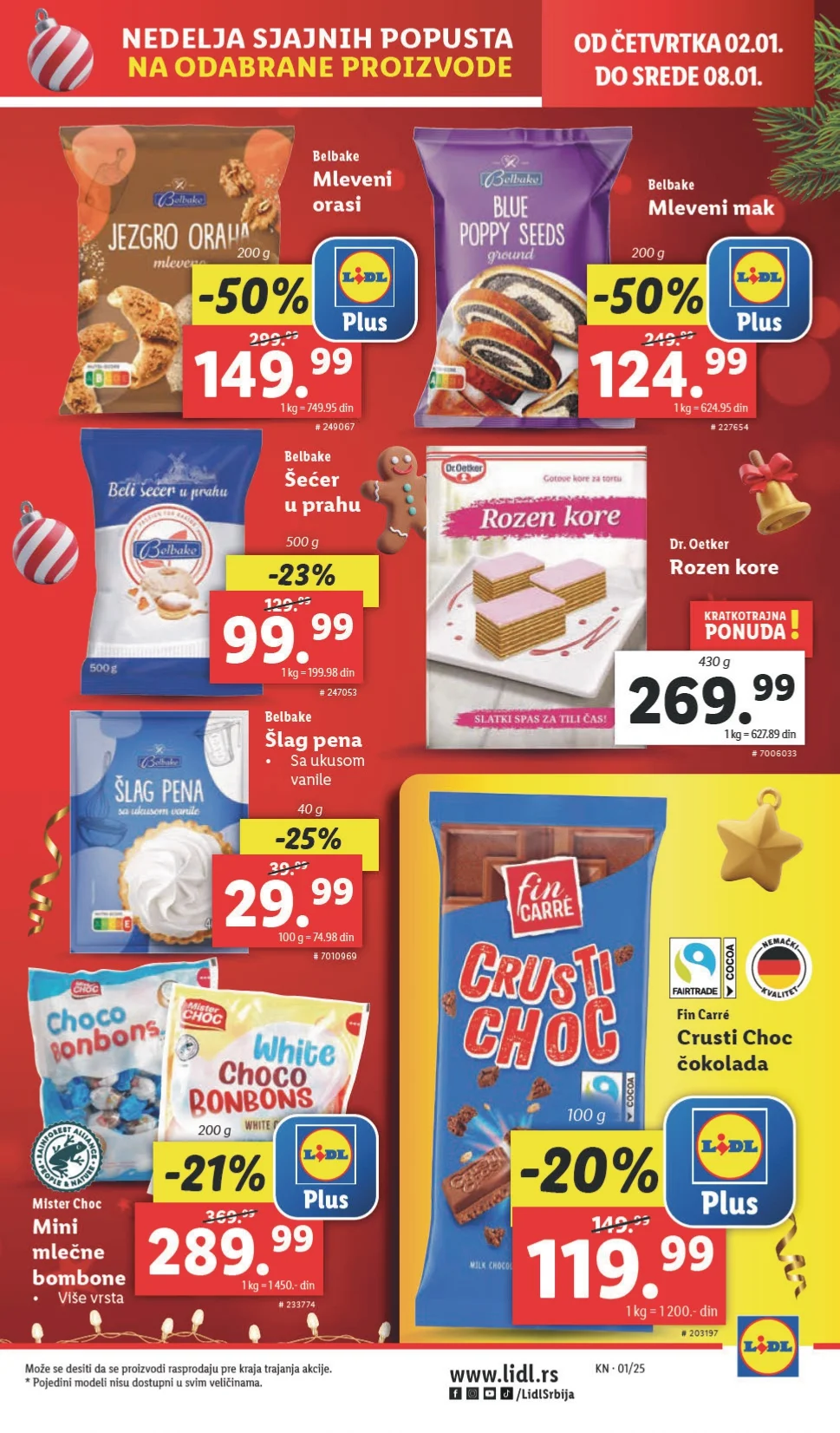Lidl katalog PREHRANA 2-8.1.2025.