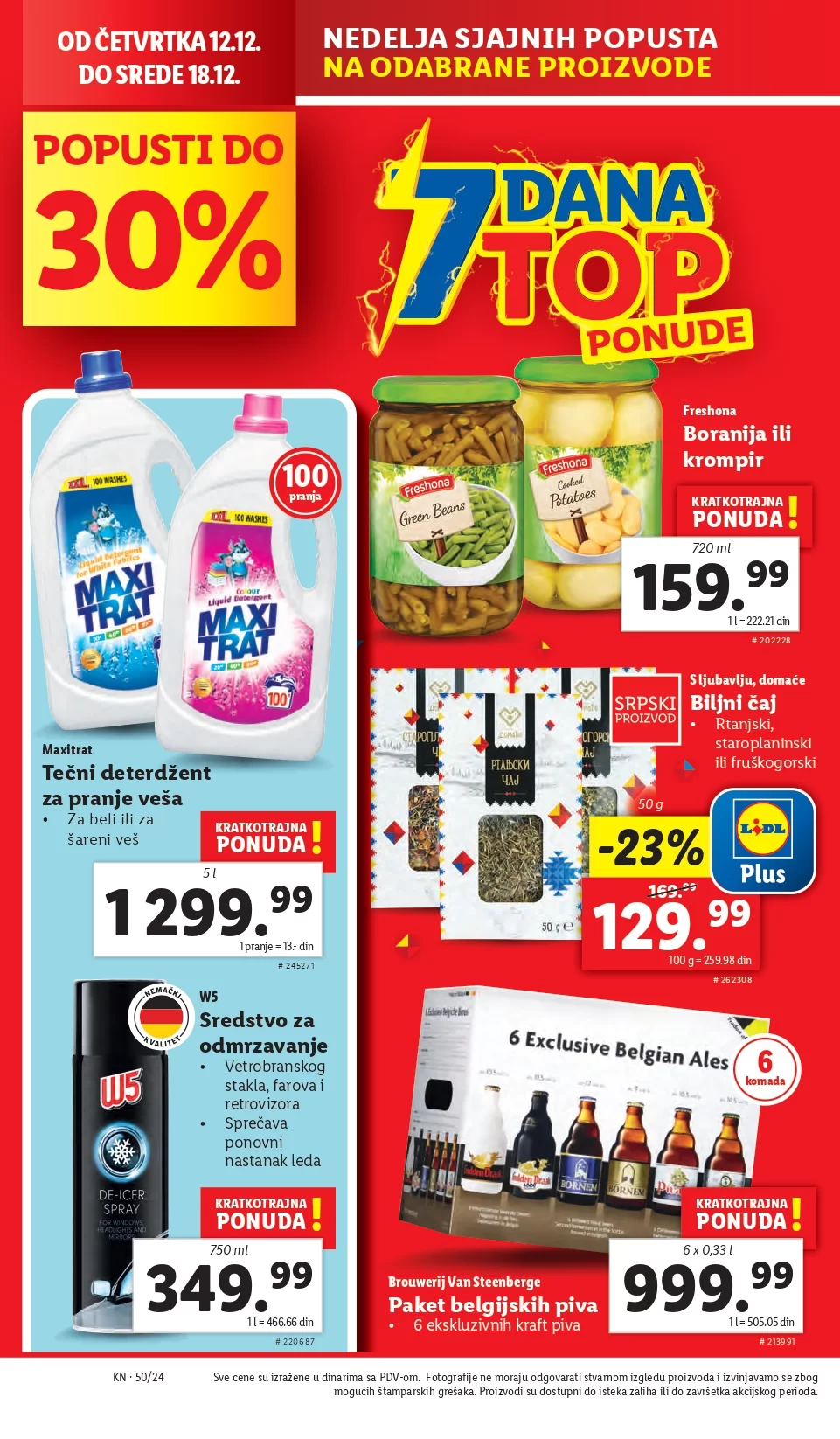 Lidl katalog PREHRANA 12-18.12.2024.