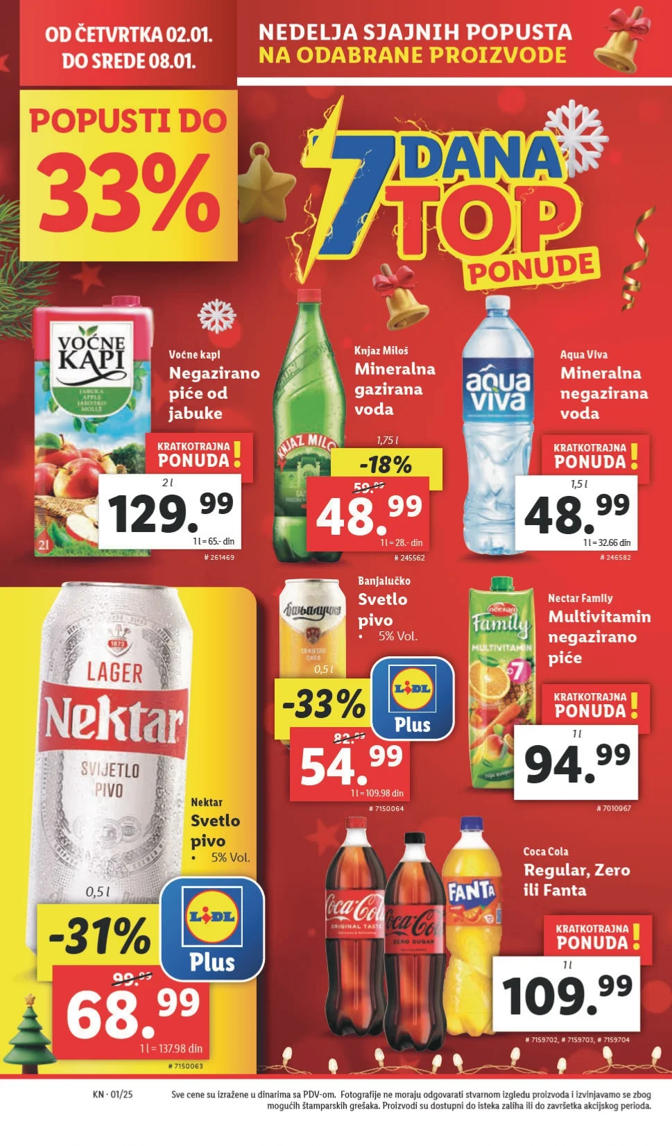 Lidl katalog PREHRANA 2-8.1.2025.