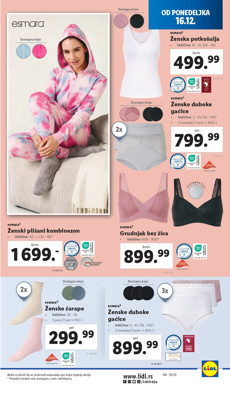 Lidl katalog NEPREHRANA 12-18.12.2024.