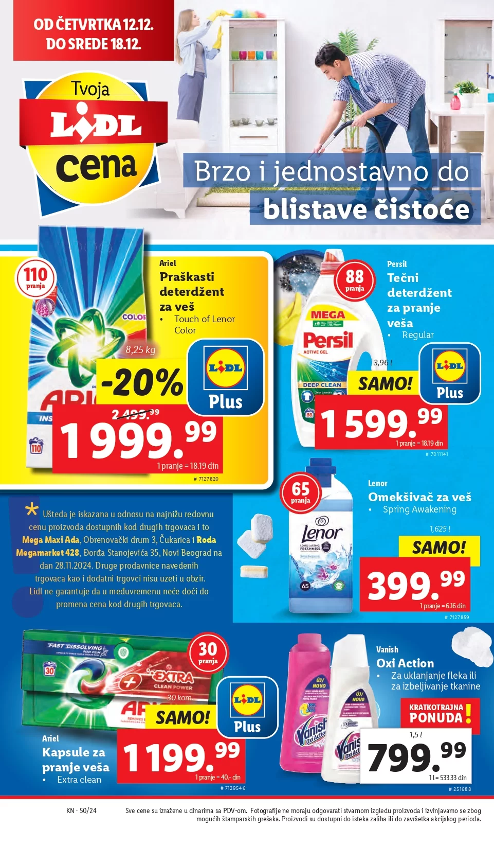 Lidl katalog PREHRANA 12-18.12.2024.