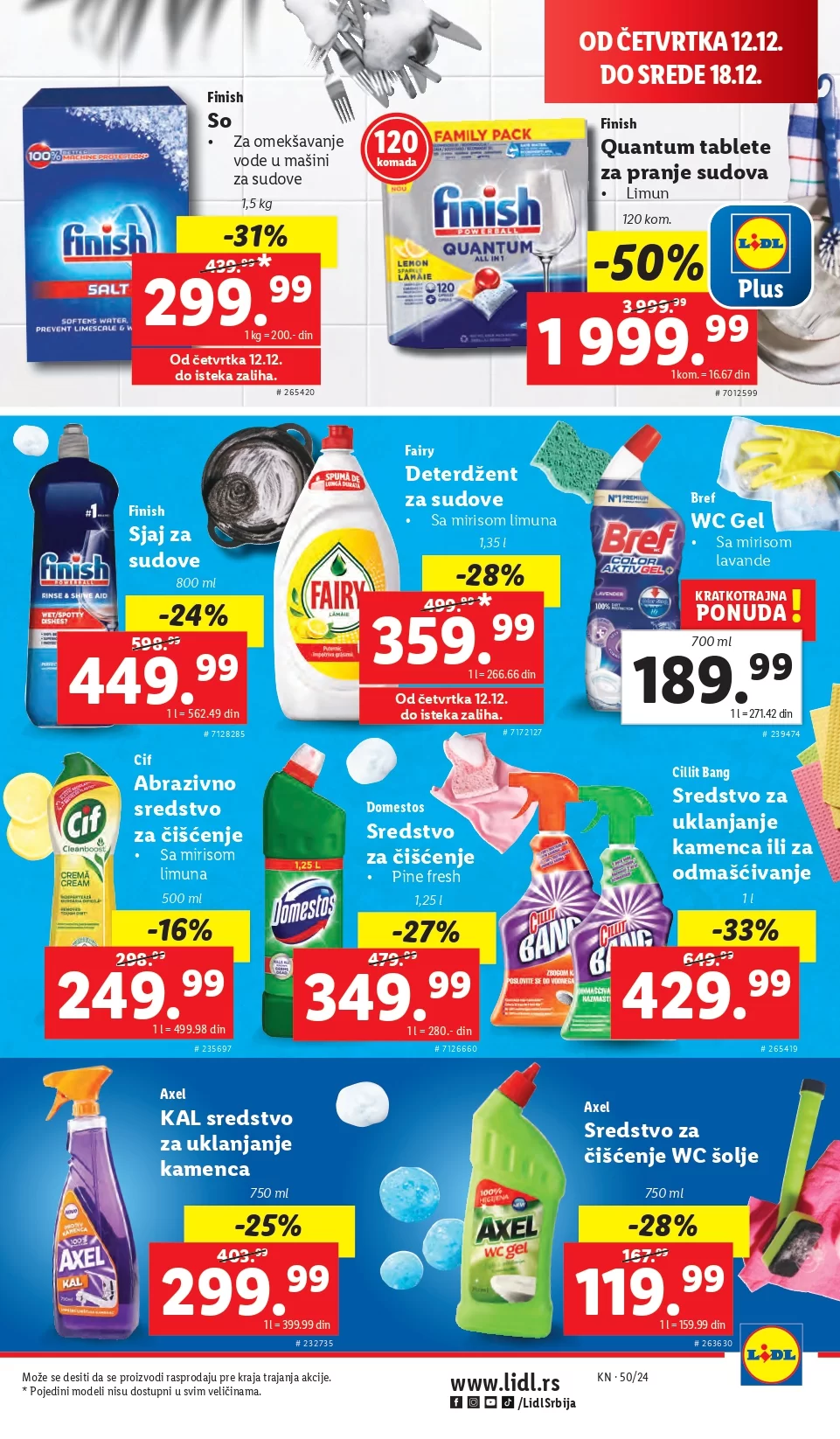 Lidl katalog PREHRANA 12-18.12.2024.