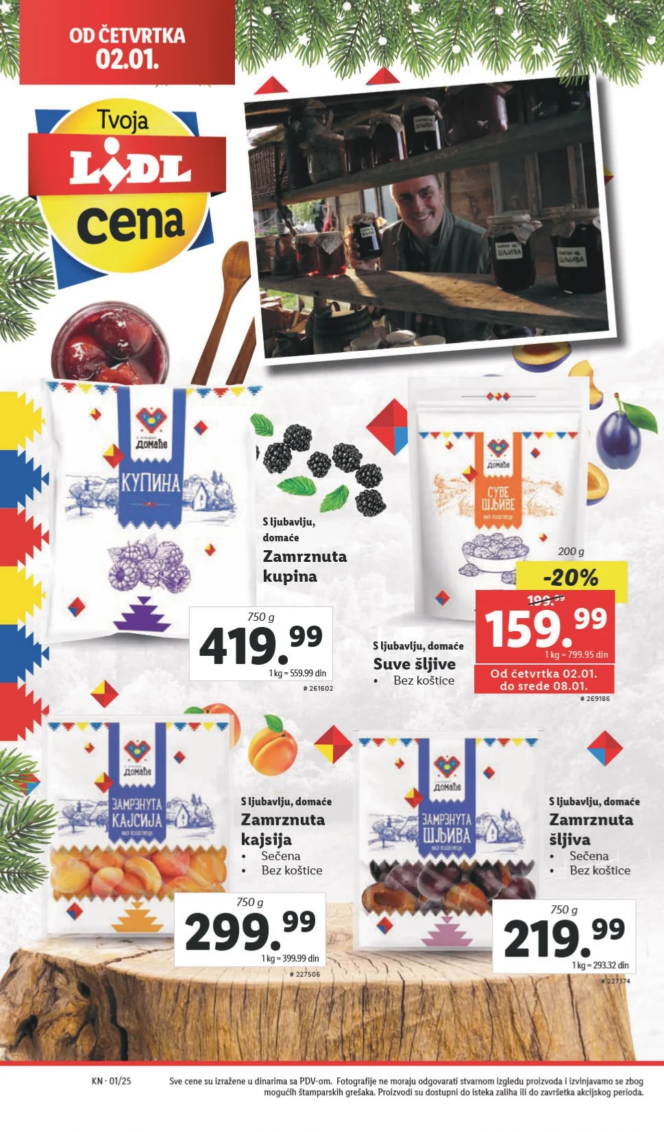 Lidl katalog PREHRANA 2-8.1.2025.