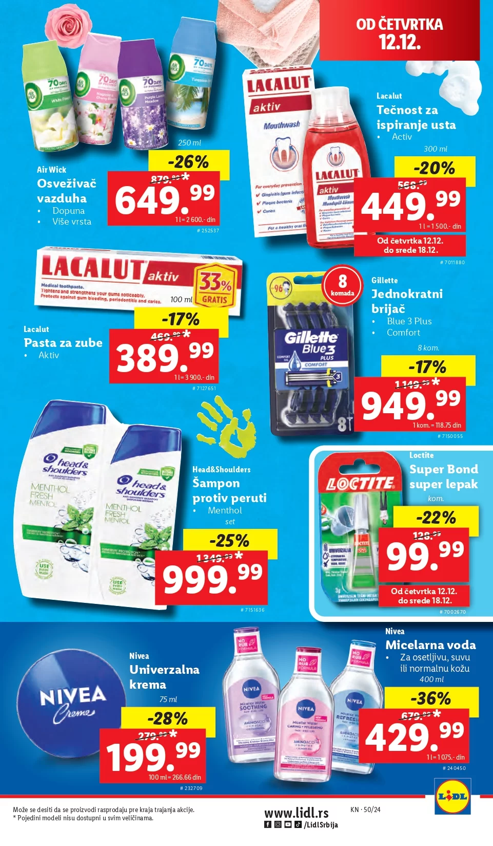 Lidl katalog PREHRANA 12-18.12.2024.
