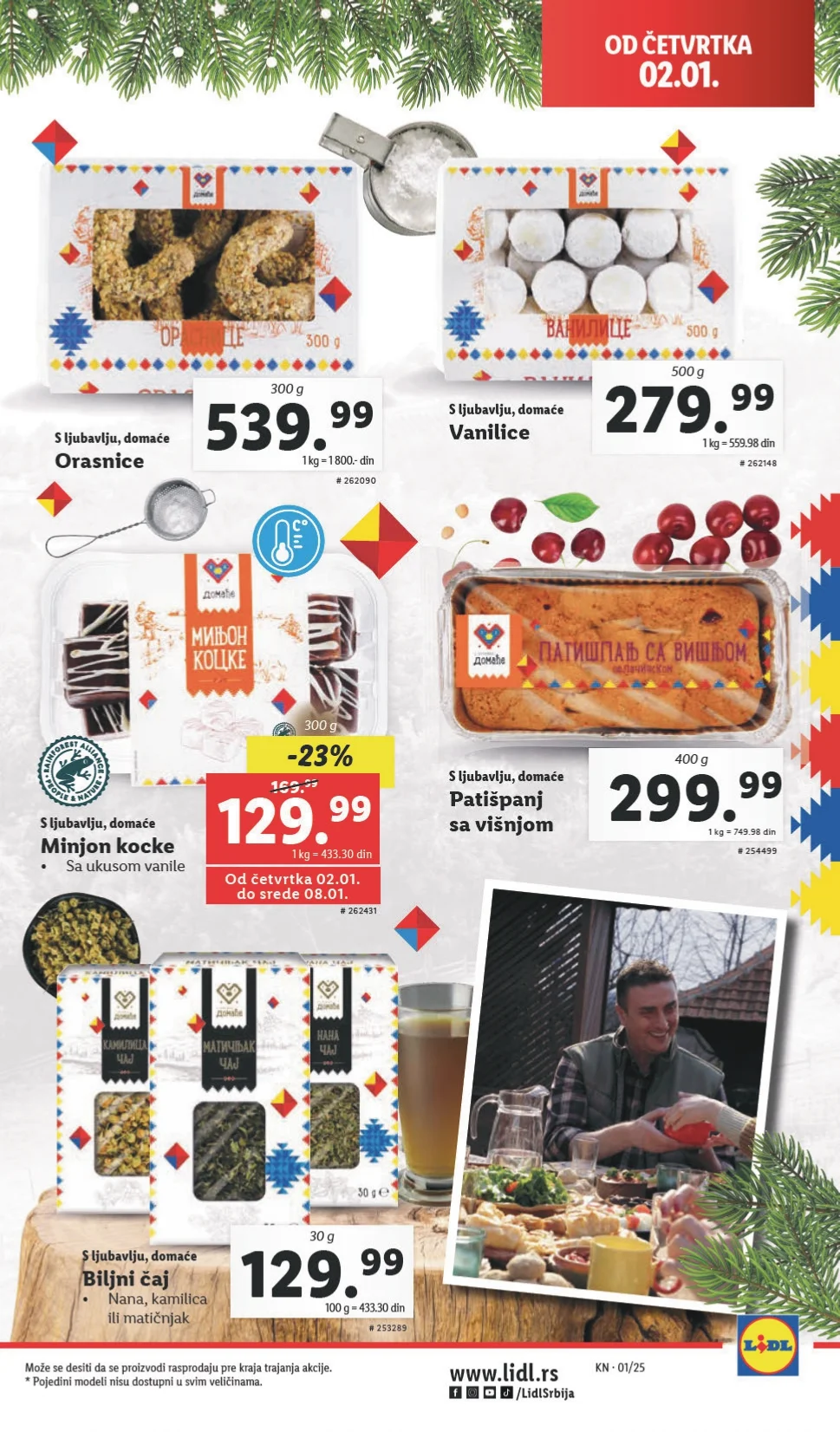 Lidl katalog PREHRANA 2-8.1.2025.