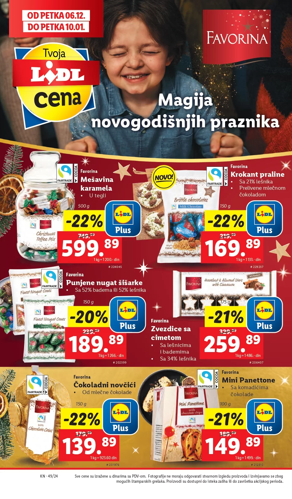 Lidl katalog PREHRANA 12-18.12.2024.