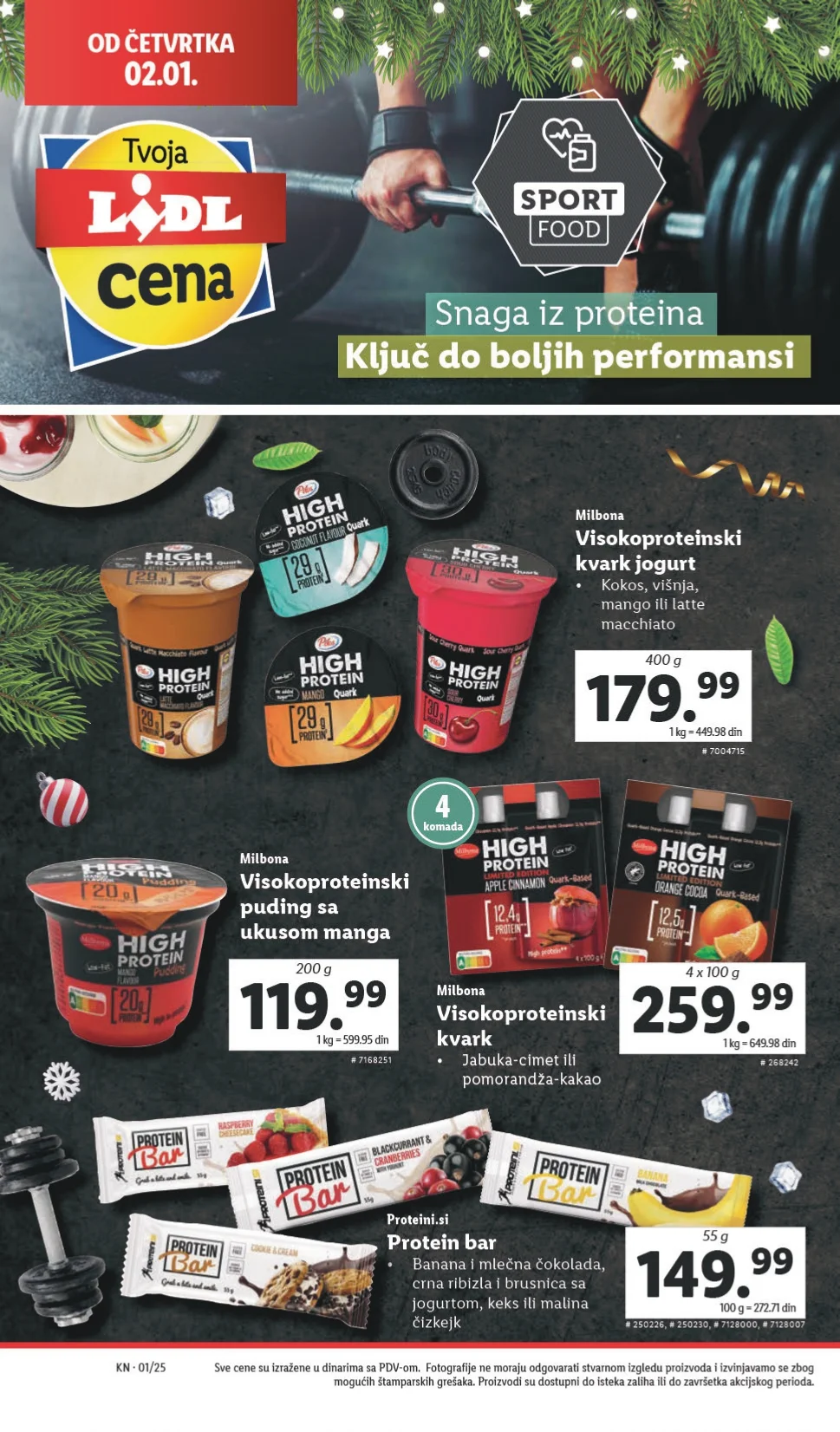 Lidl katalog PREHRANA 2-8.1.2025.
