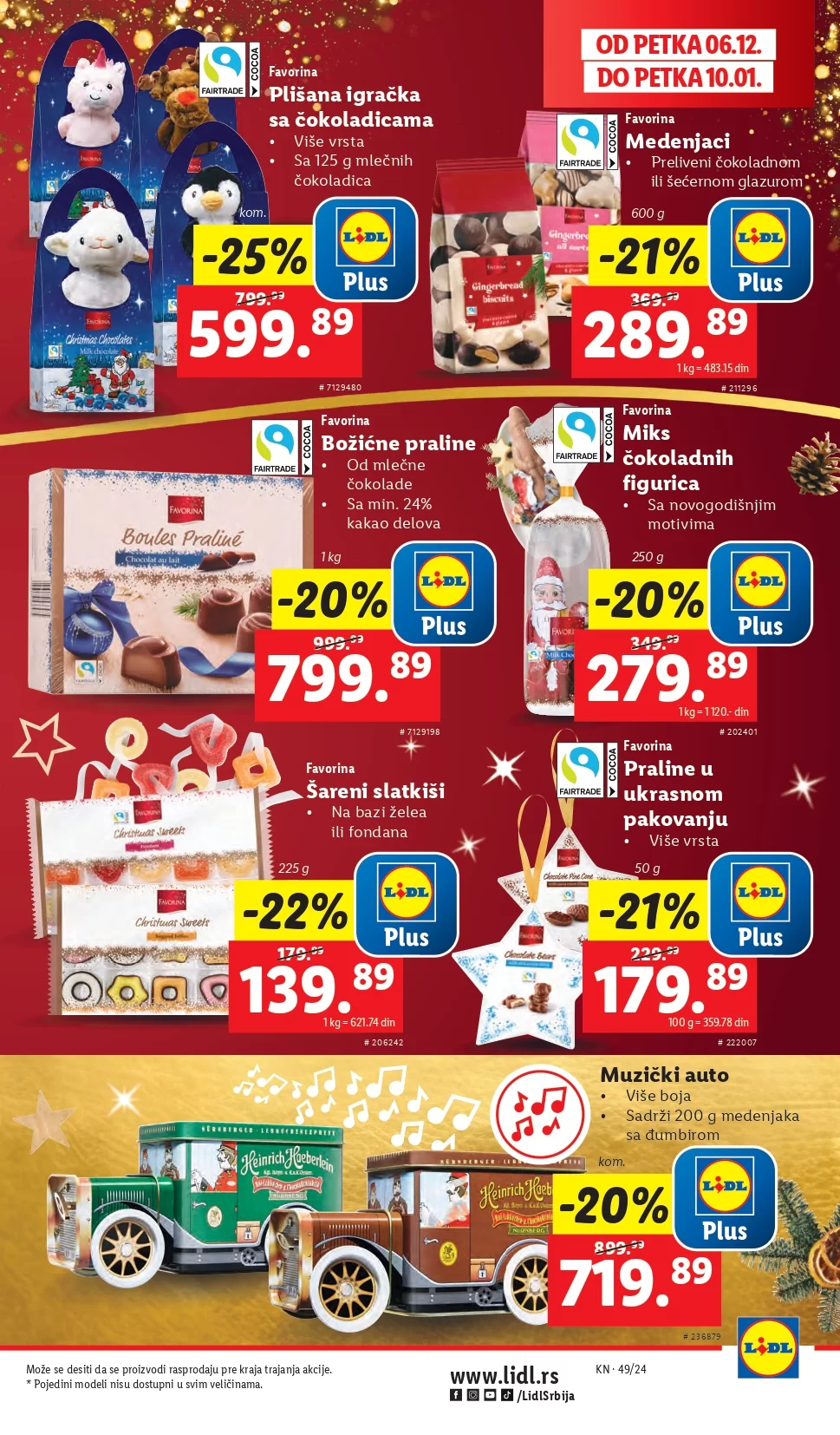 Lidl katalog PREHRANA 12-18.12.2024.