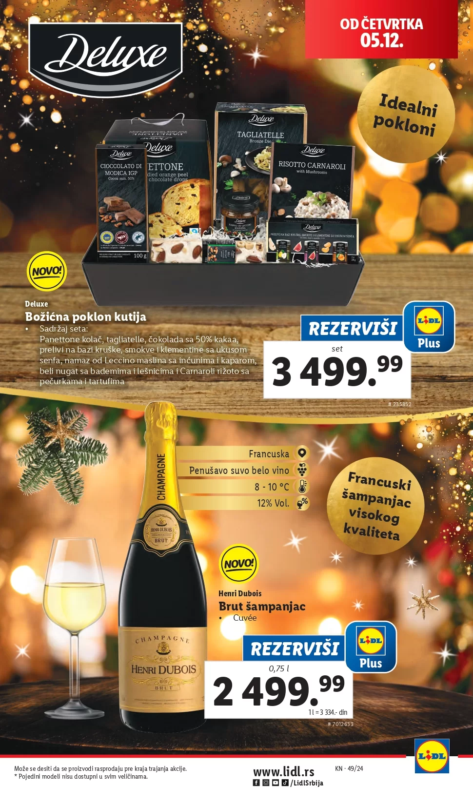 Lidl katalog PREHRANA 5-11.12.2024.