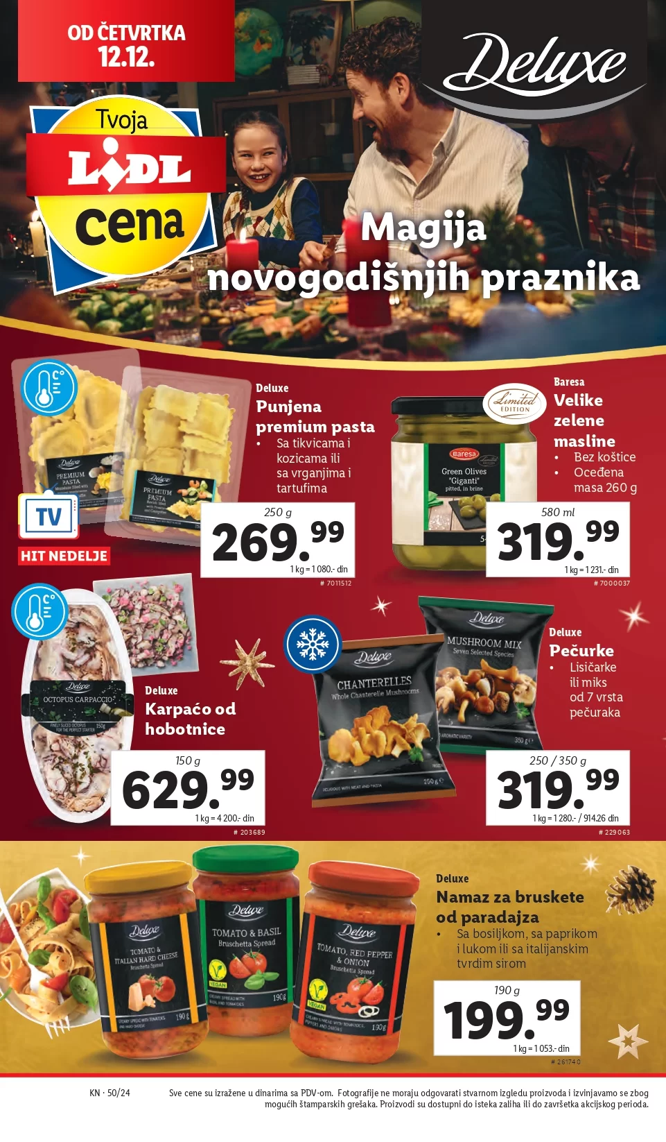 Lidl katalog PREHRANA 12-18.12.2024.