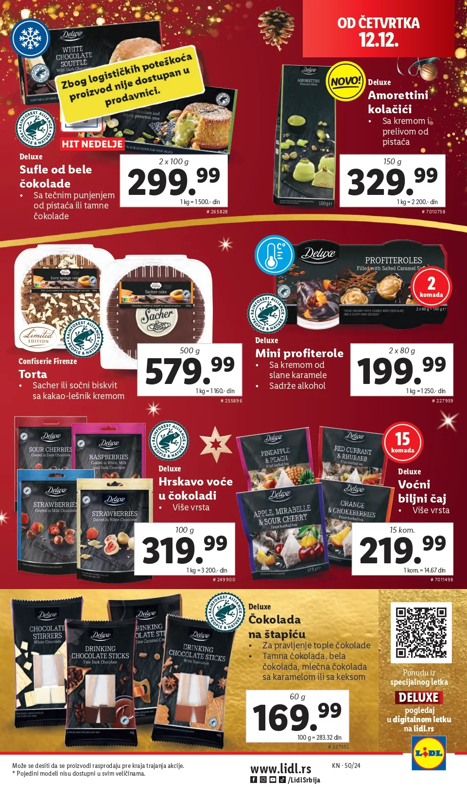 Lidl katalog PREHRANA 12-18.12.2024.