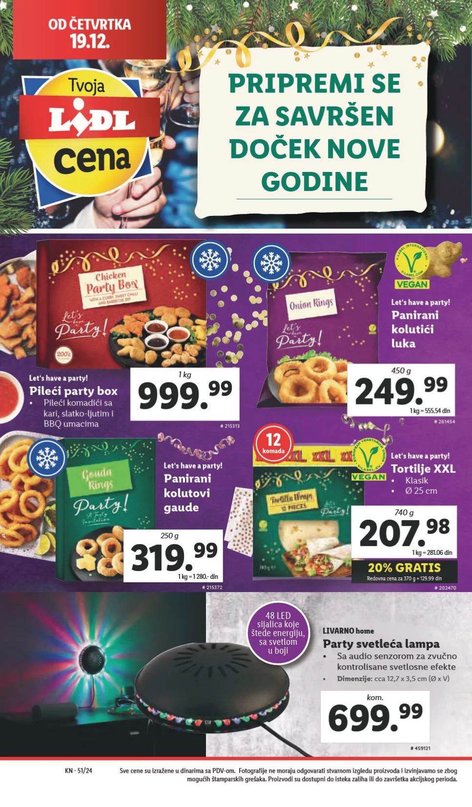 Lidl katalog PREHRANA 19-25.12.2024.