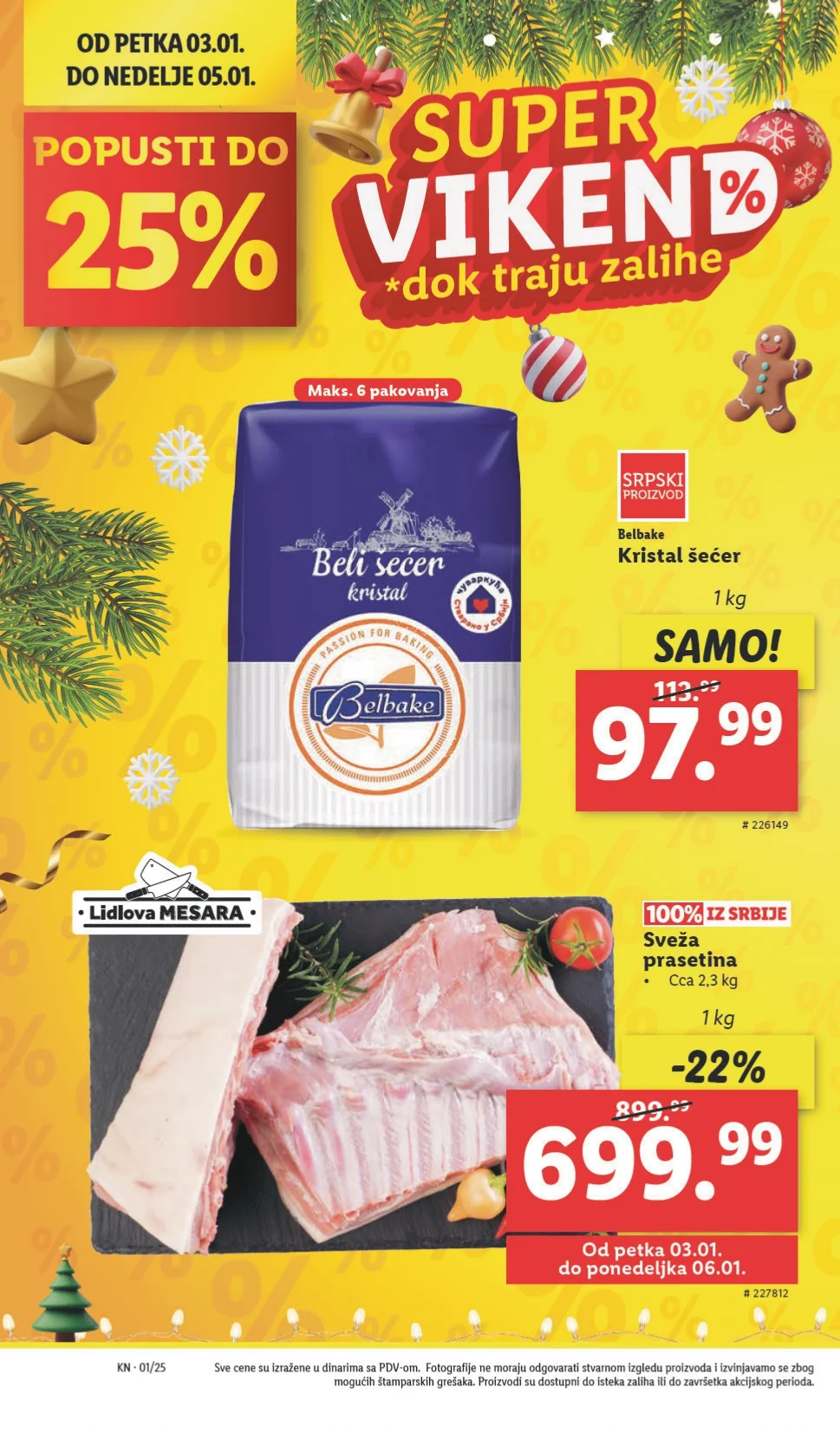 Lidl katalog PREHRANA 2-8.1.2025.