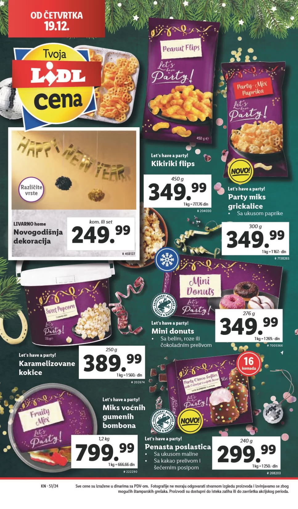 Lidl katalog PREHRANA 19-25.12.2024.