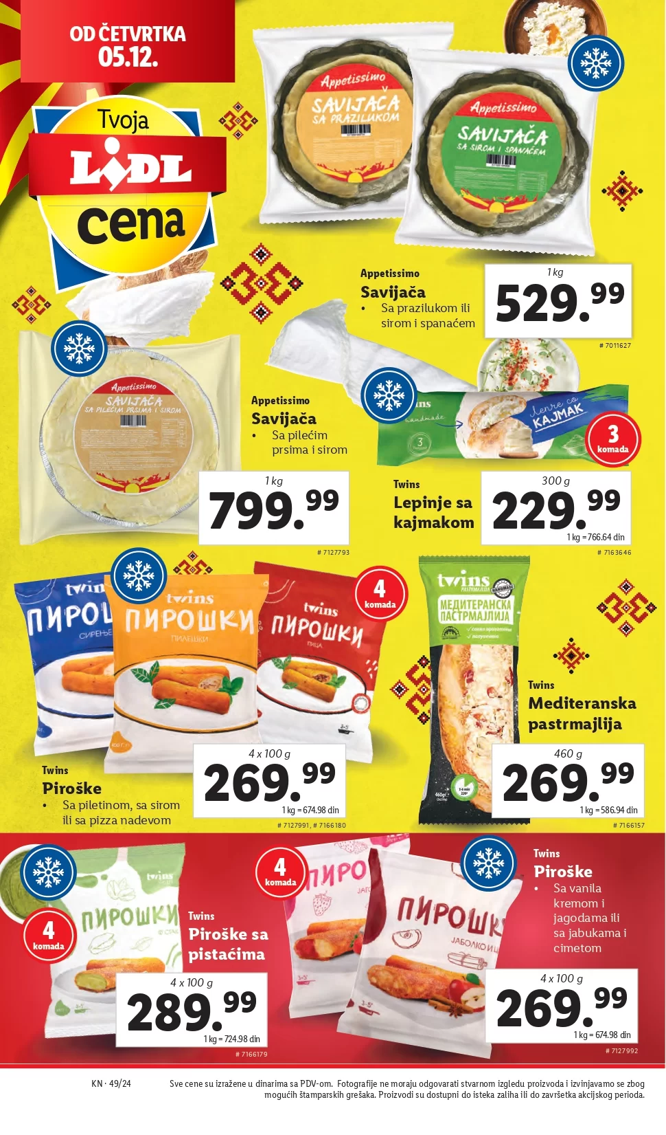 Lidl katalog PREHRANA 5-11.12.2024.