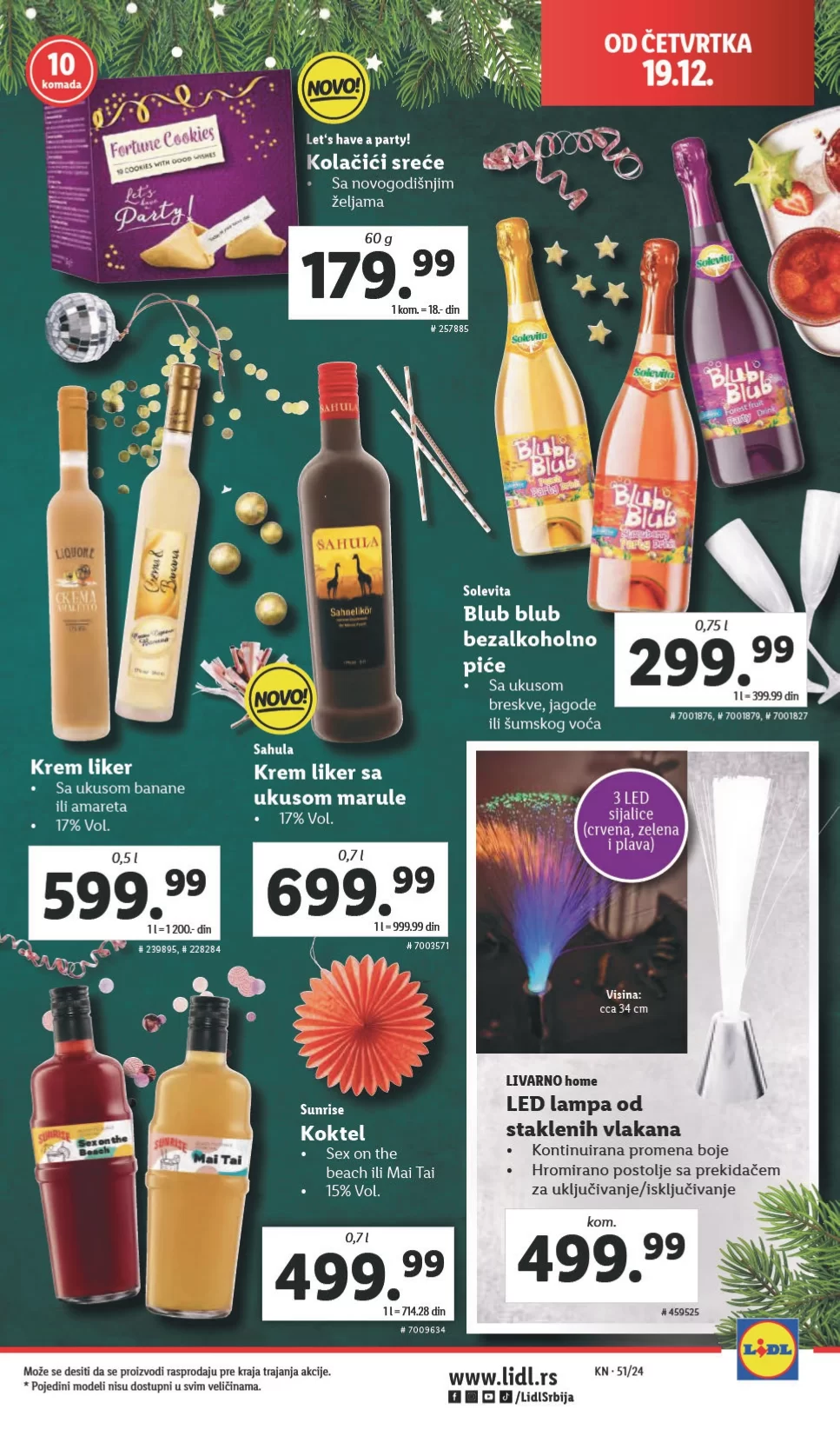 Lidl katalog PREHRANA 19-25.12.2024.